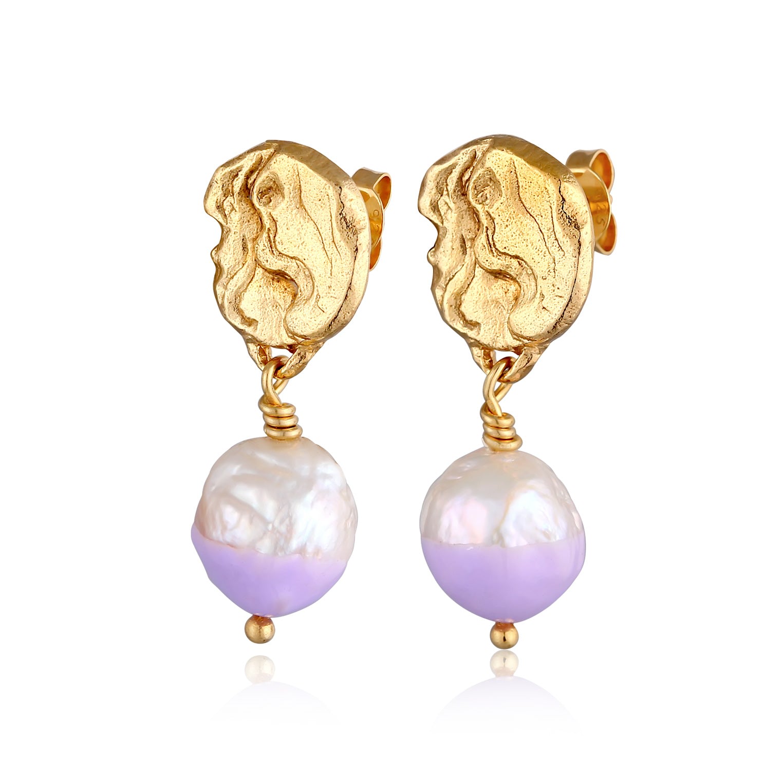 Women’s Gold Dippedy Pearl Earrings Haze & Glory