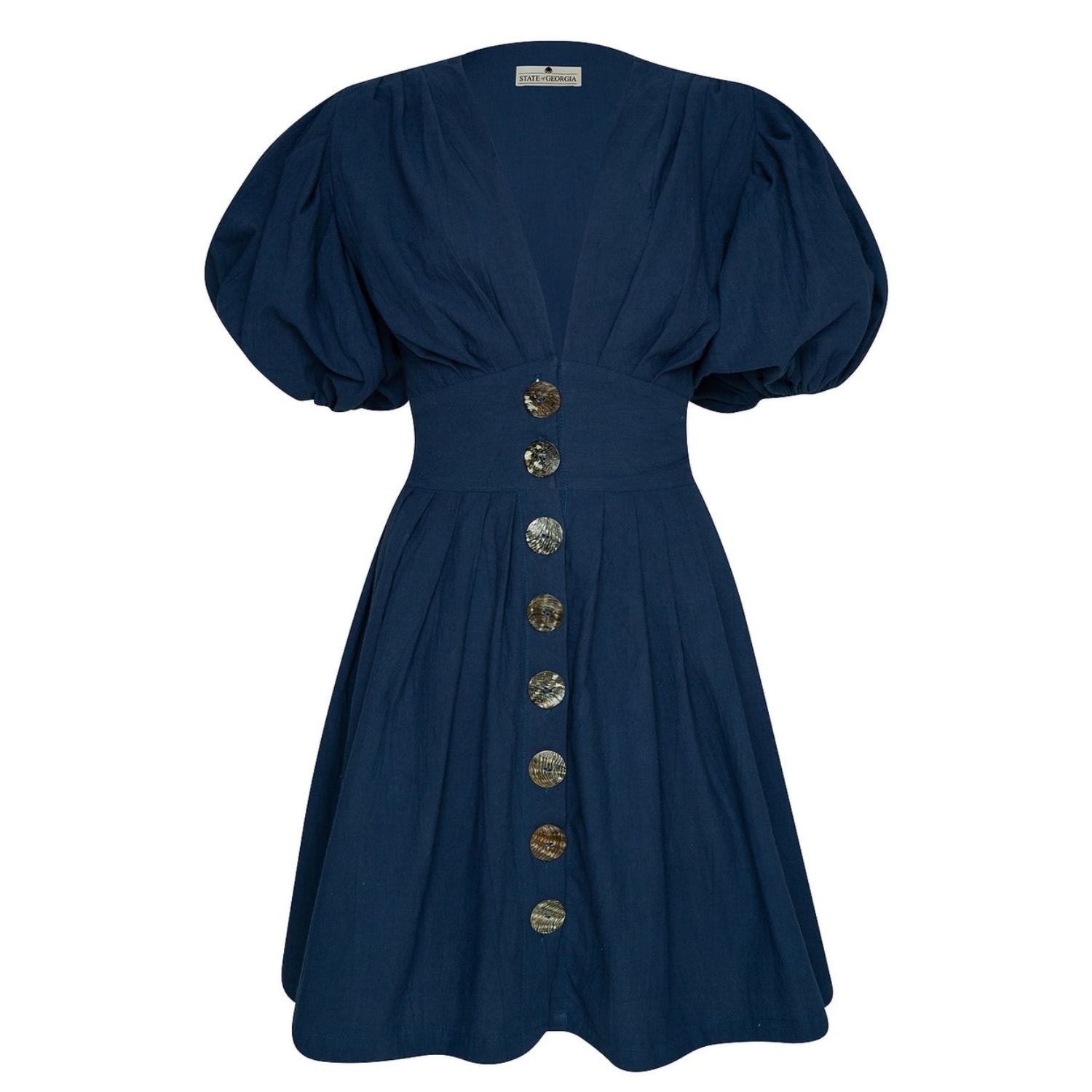 State Of Georgia Women's The Jaime Mini Dress Navy Blue In Blue