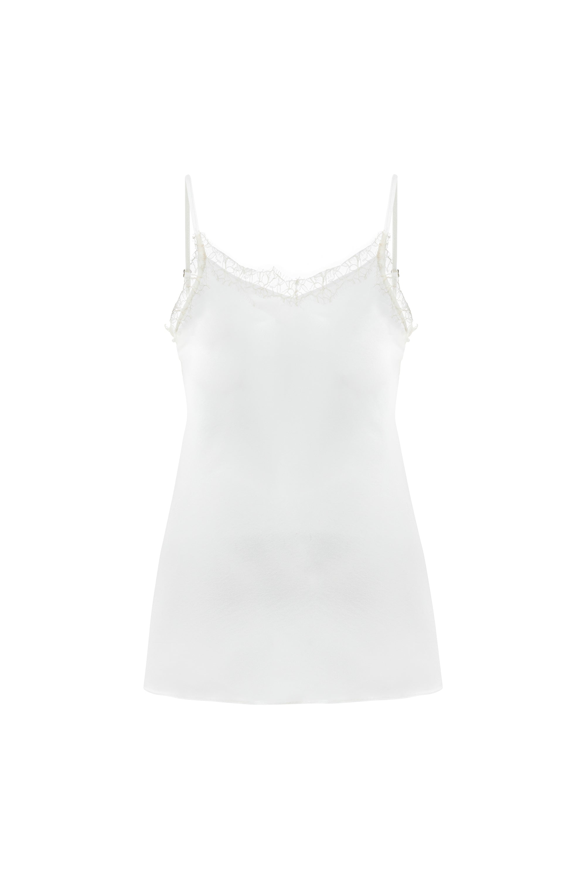 Mers Silk Women's White Egeria Silk Top In White