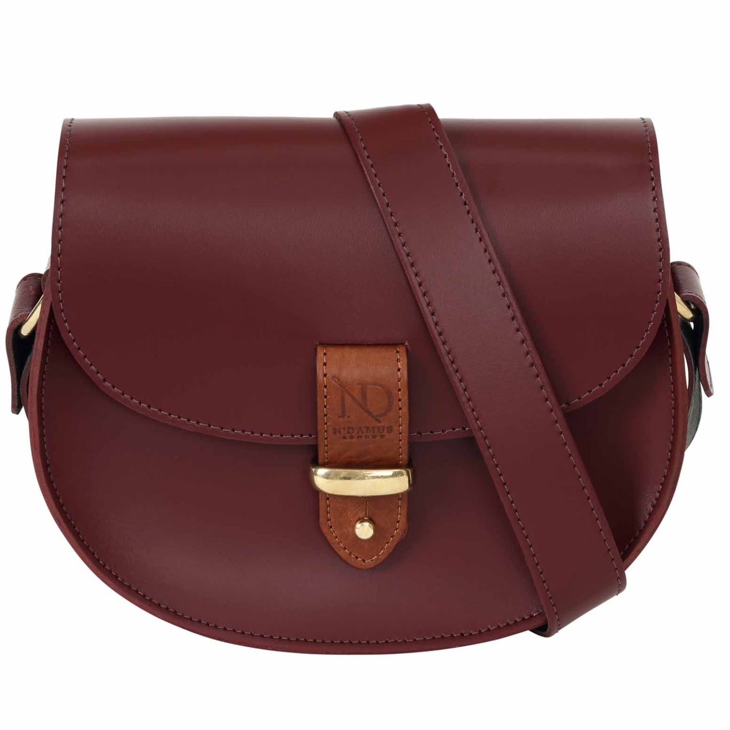 oxblood crossbody bag