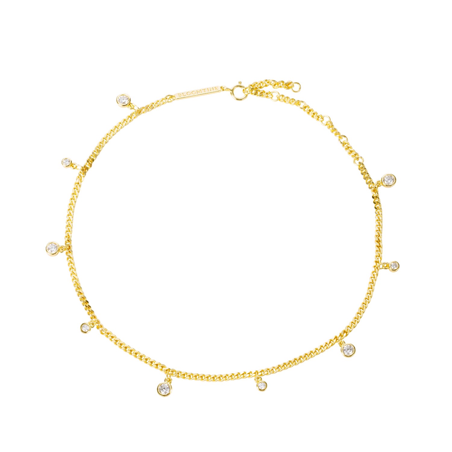 Bloomtine | Earth Angel Hq Women's Illuminess™ Gold Vermeil 'apah Water Goddess' Droplet Anklet In Gold