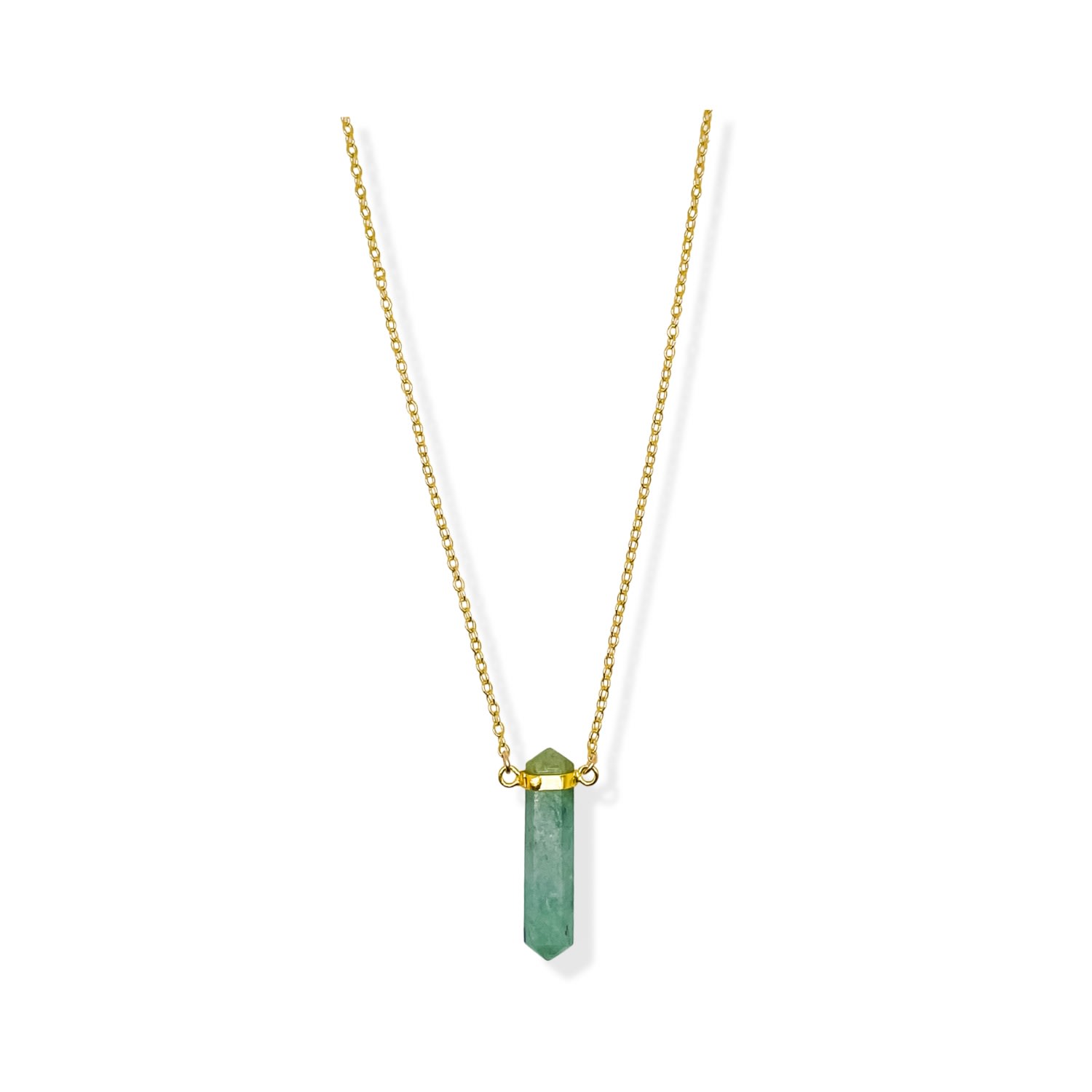 Women’s Gold Amazonite Crystal Necklace Daniela Janette