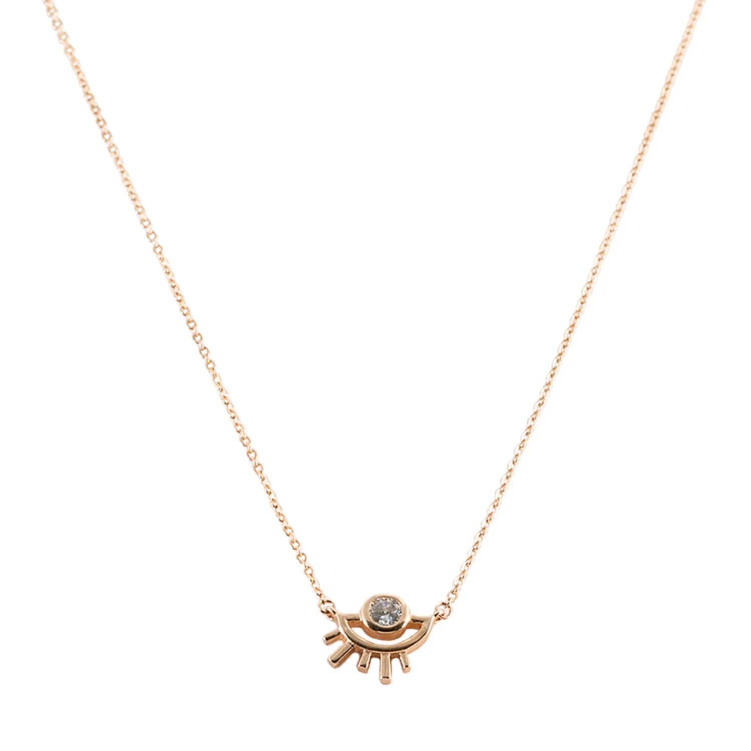 Black And Wild Women's Rose Gold Golden Dawn Pendant Necklace