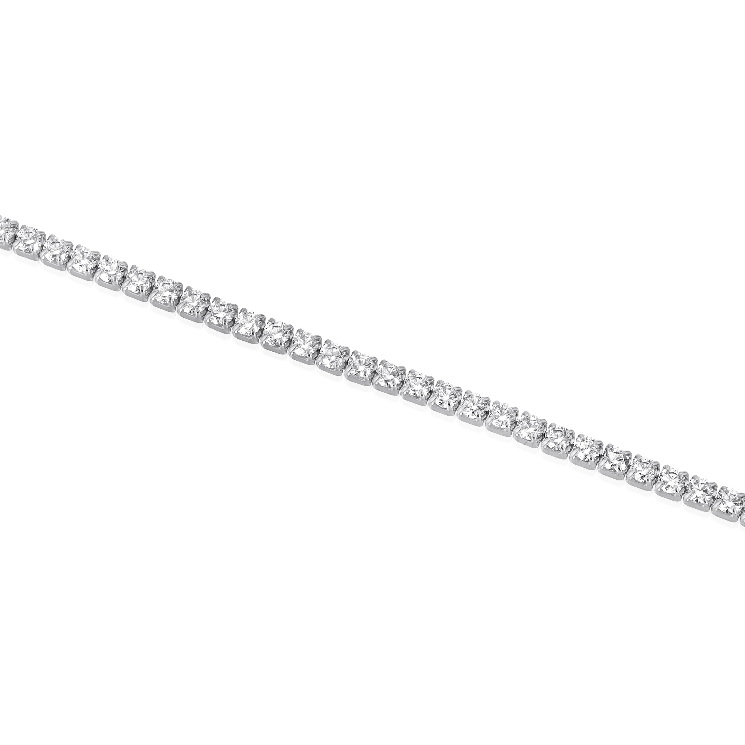 Essentials Jewels Women's Thin Tennis Bracelet In Neutral