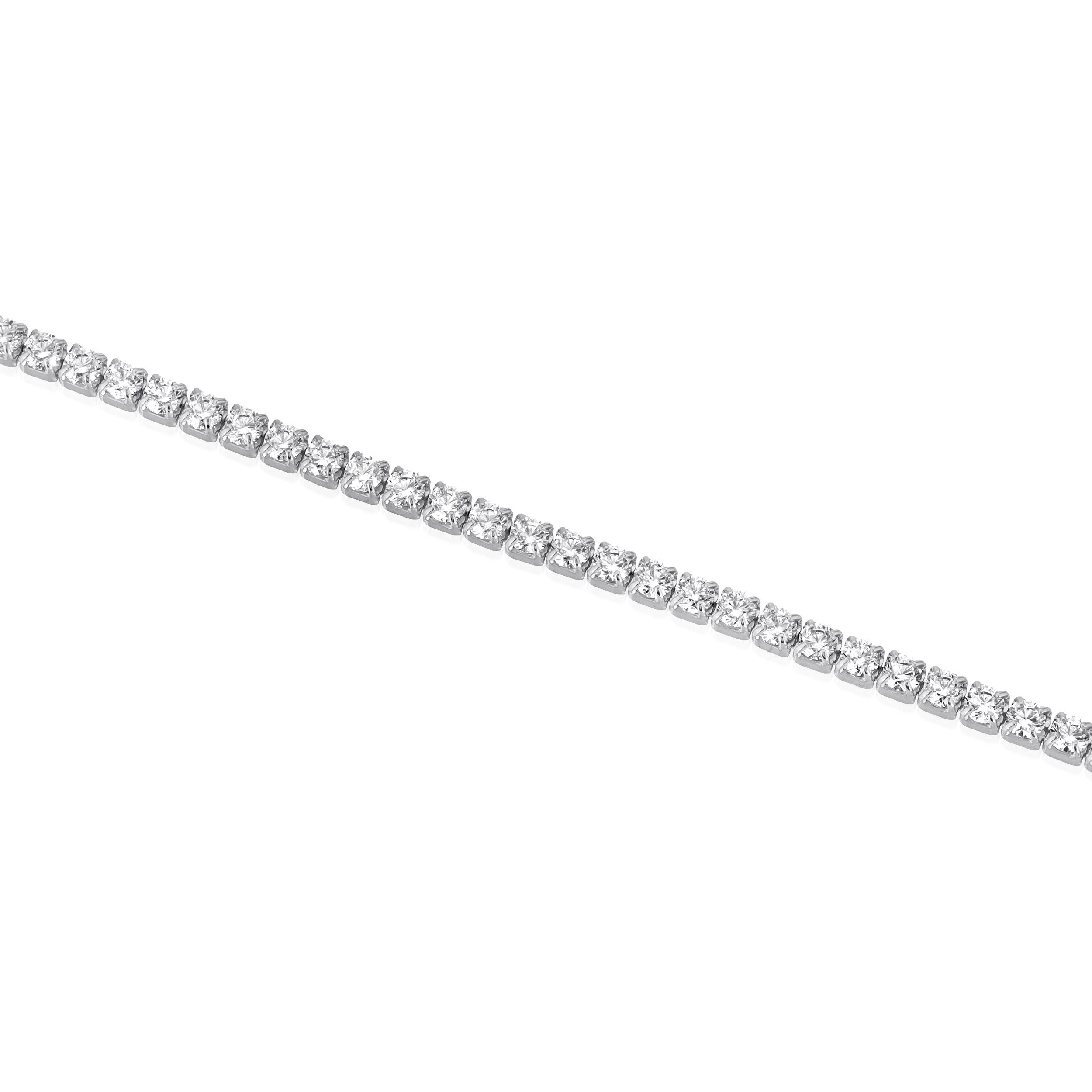 Women’s Thin Tennis Bracelet Silver Essentials Jewels