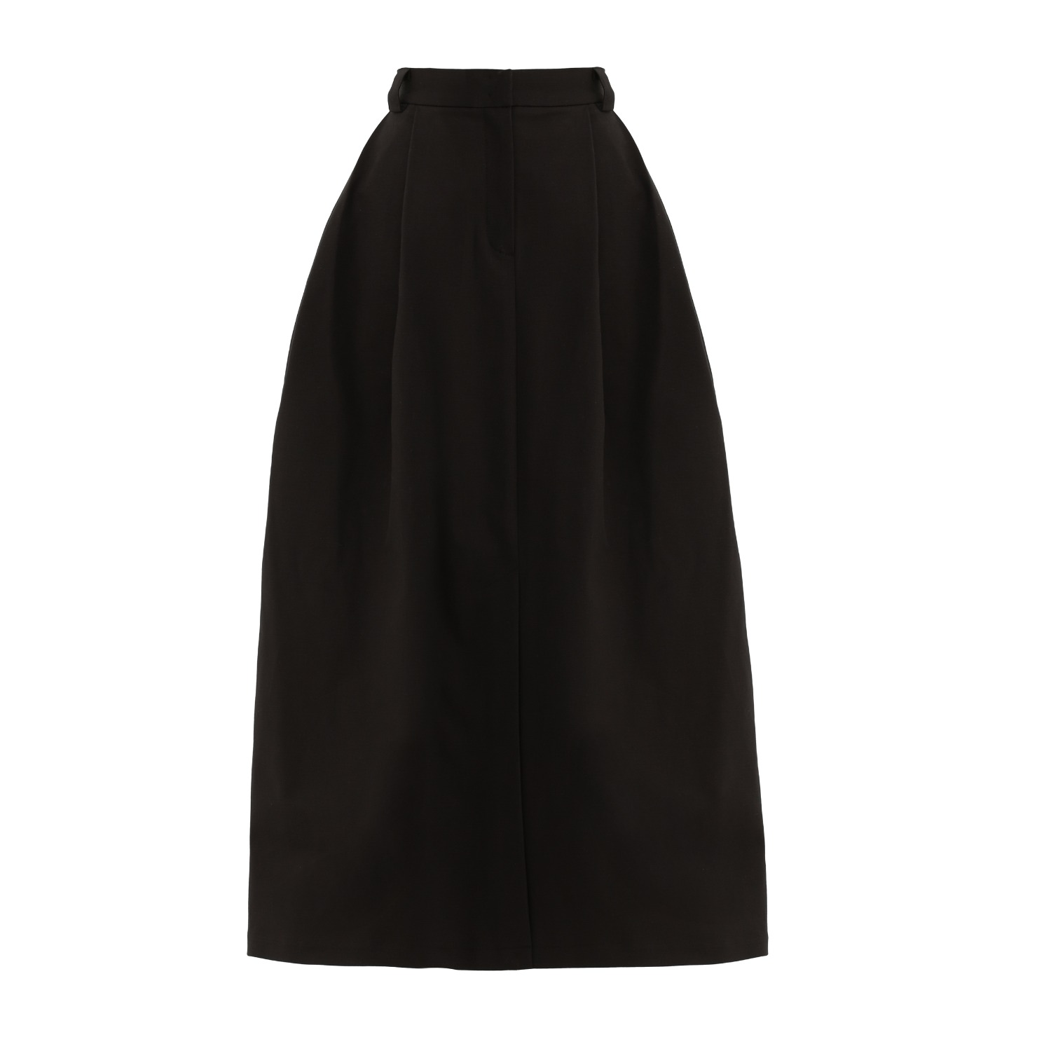 Women's Casual A-Line Maxi High Waist Skirt Black | Medium | Julia Allert
