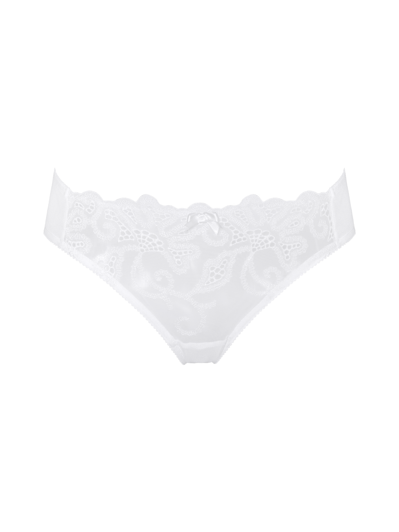 Bonbon Lingerie Women's White Jewel Thong In White