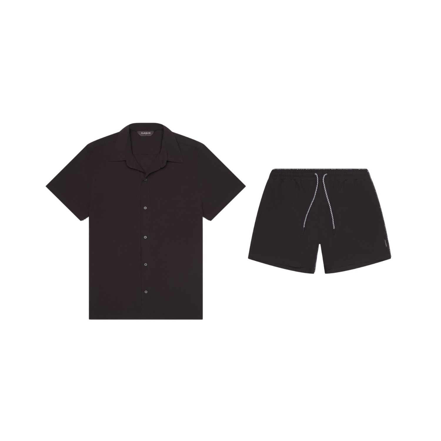 Playaluxe Men's Todos Santos Cabana Set Black In Black