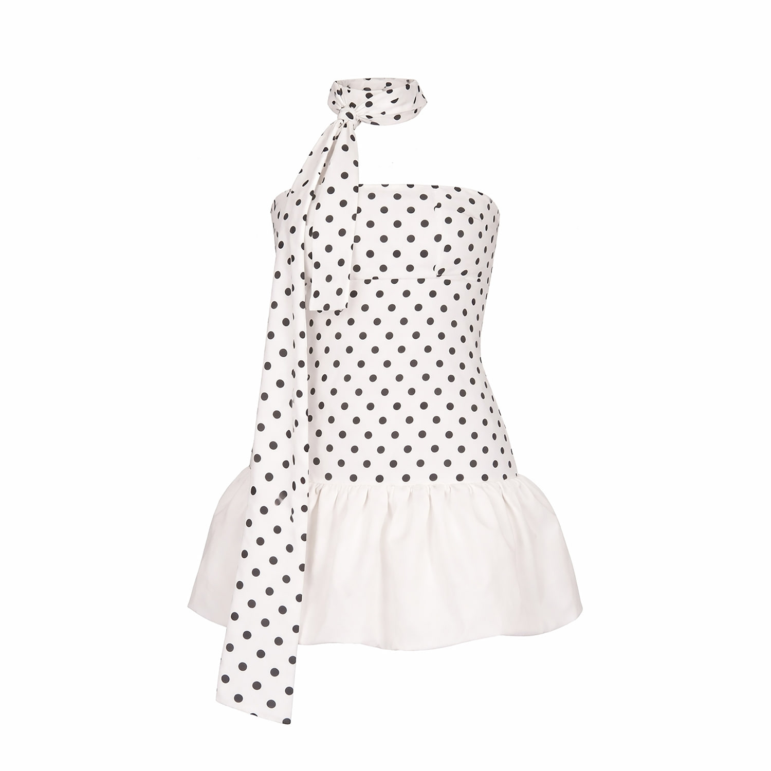 Women's White The Pois Scarf Dress | Extra Small | Belletage Swimwear