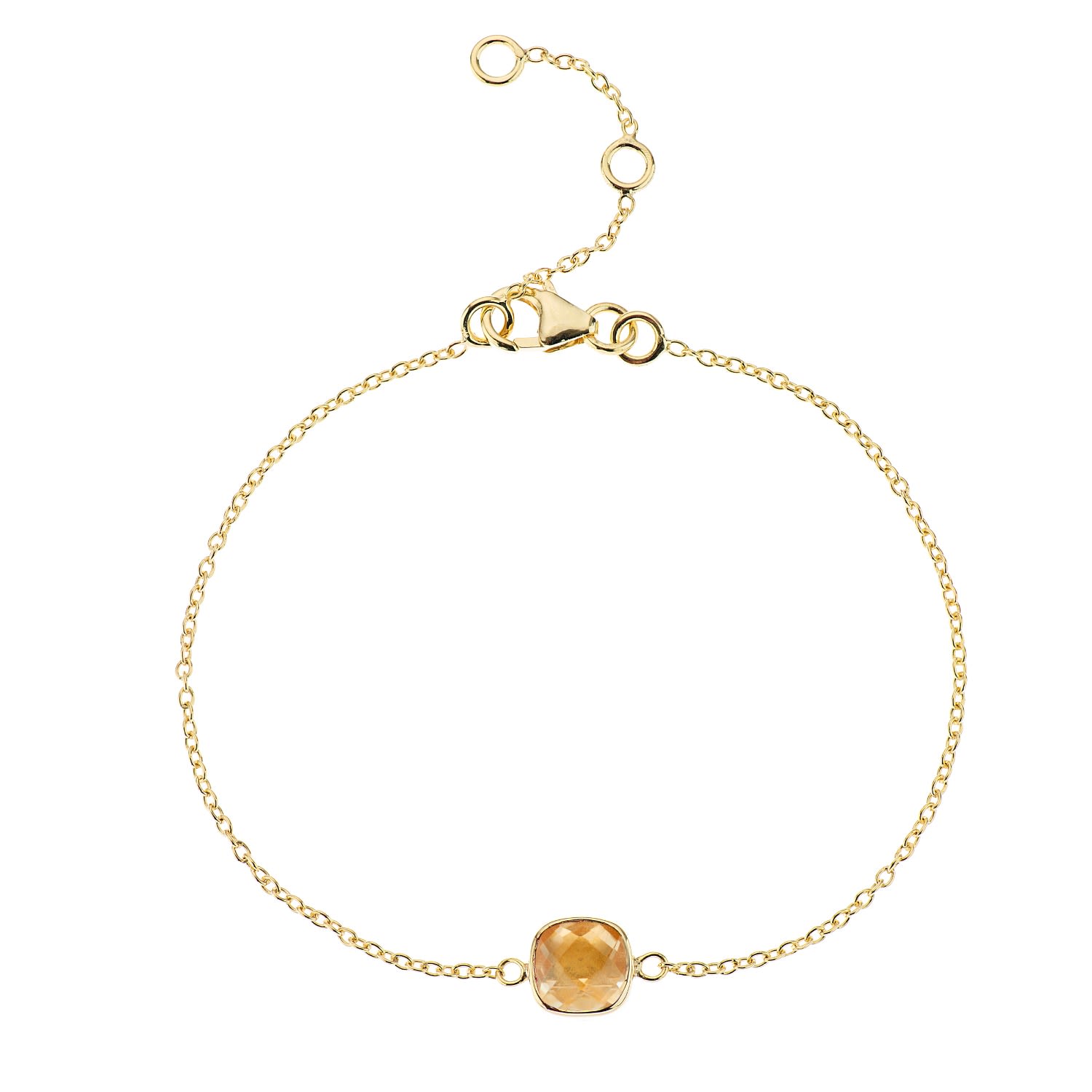 Auree Jewellery Women's Gold / Yellow / Orange Brooklyn Citrine & Gold Vermeil Bracelet