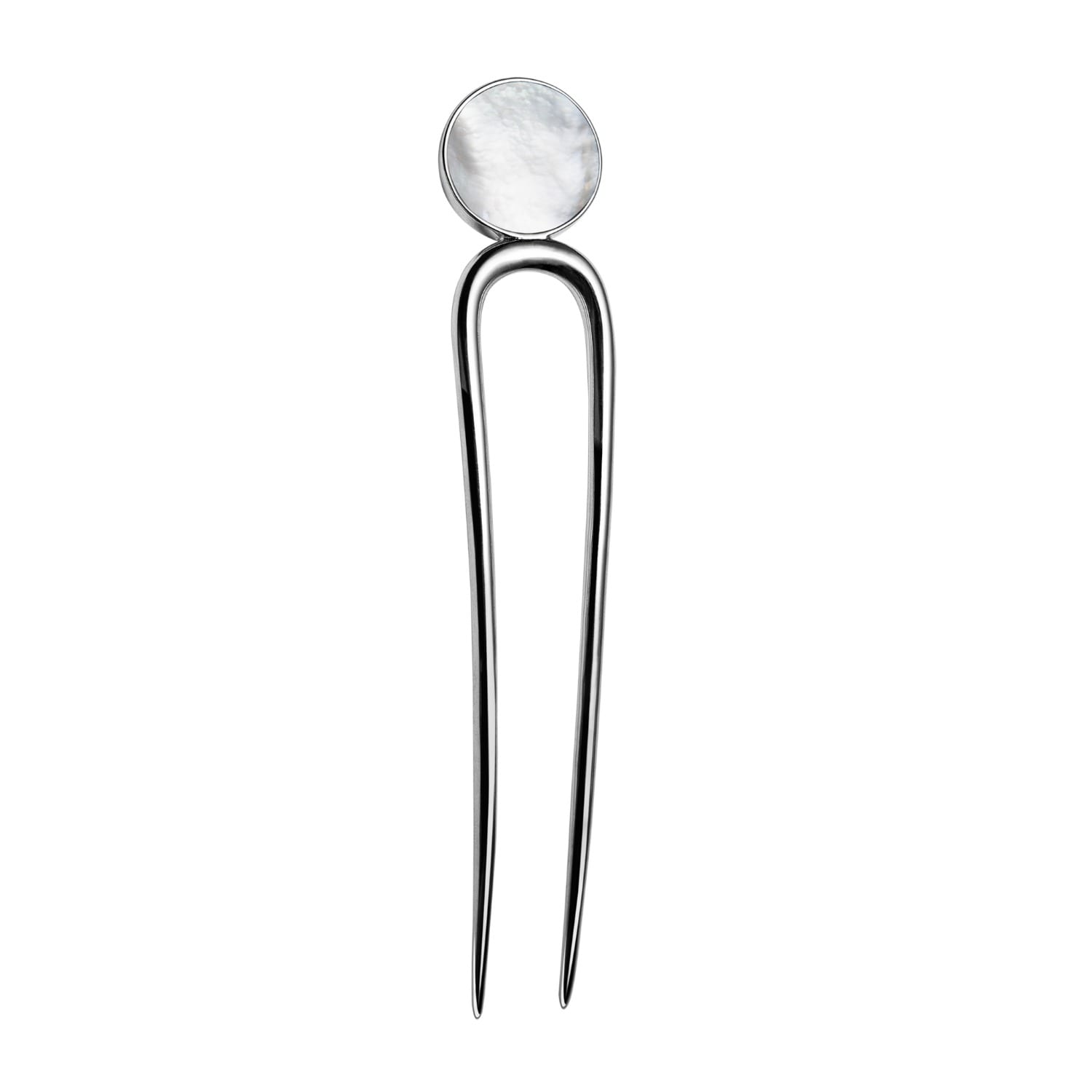 Women's White Pearl Hairpin Silver | Crystalline Jewellery