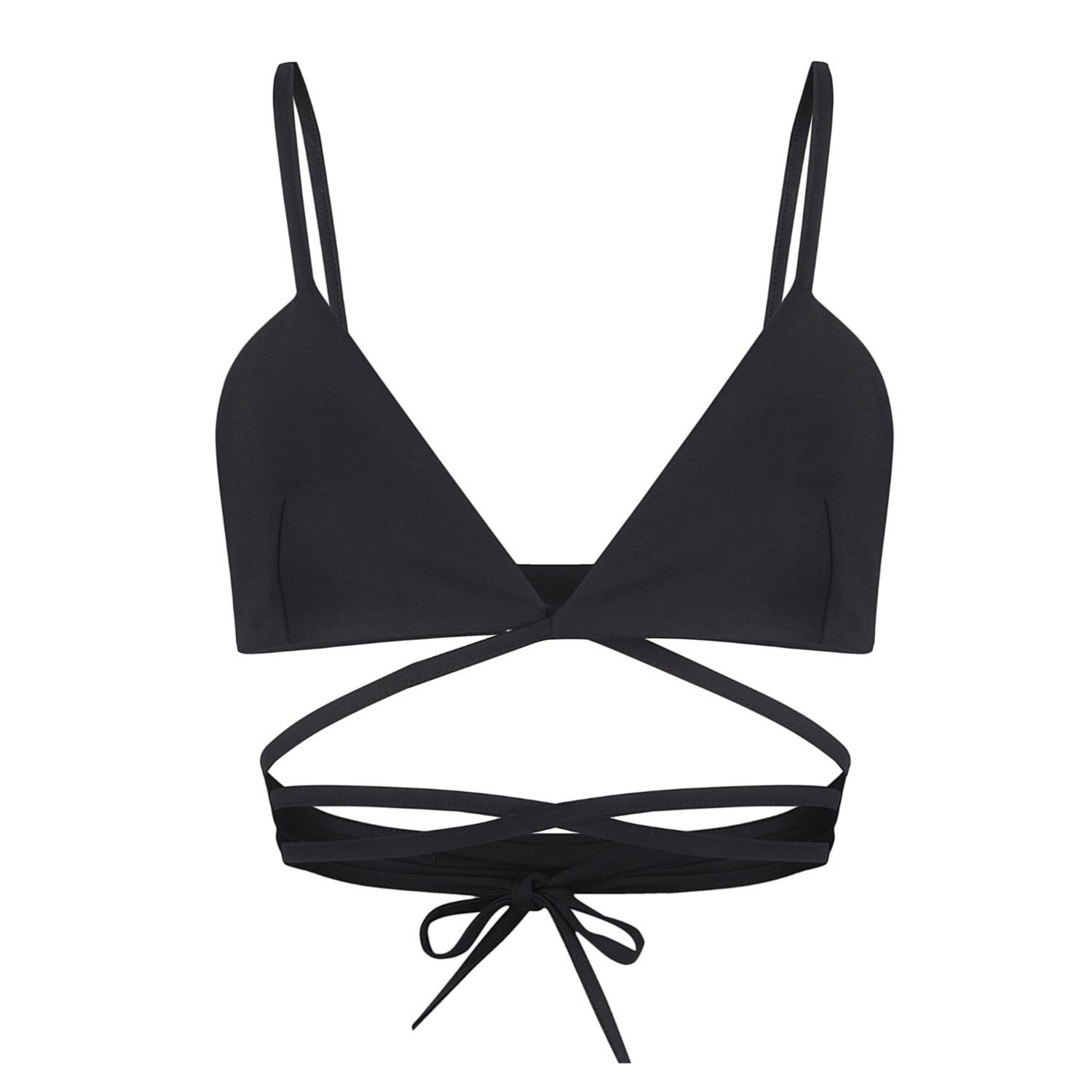 Women’s Black Top With Straps Small Iraro