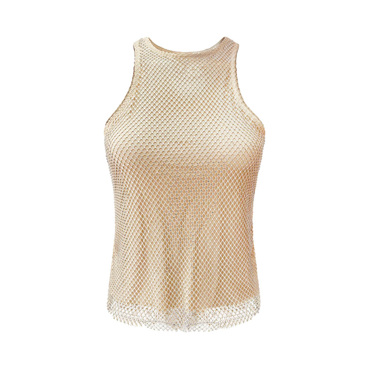 Women’s Neutrals Jinx Embellished Tank Top Extra Small Ow Collection