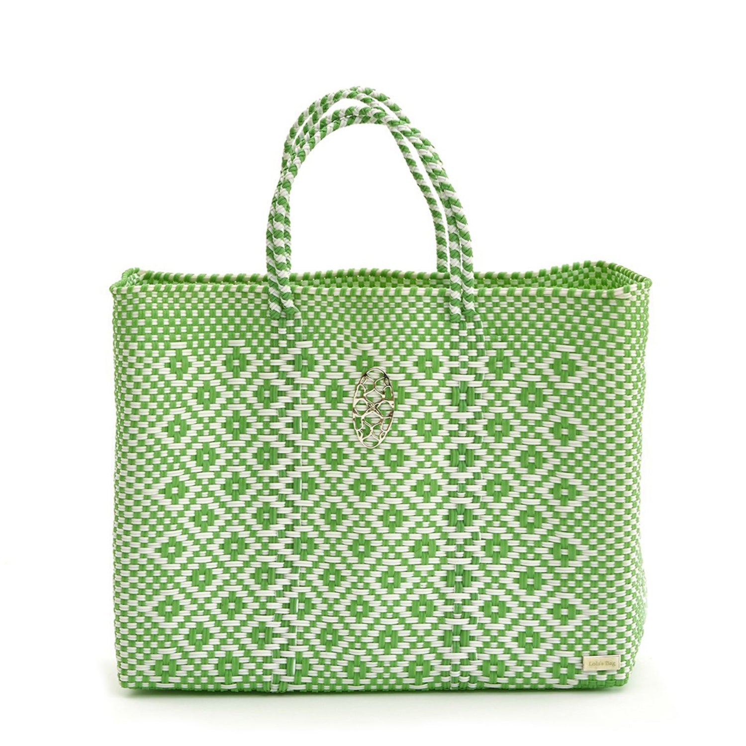 Women’s Green Azteca Book Tote With Clutch Large Lolas Bag