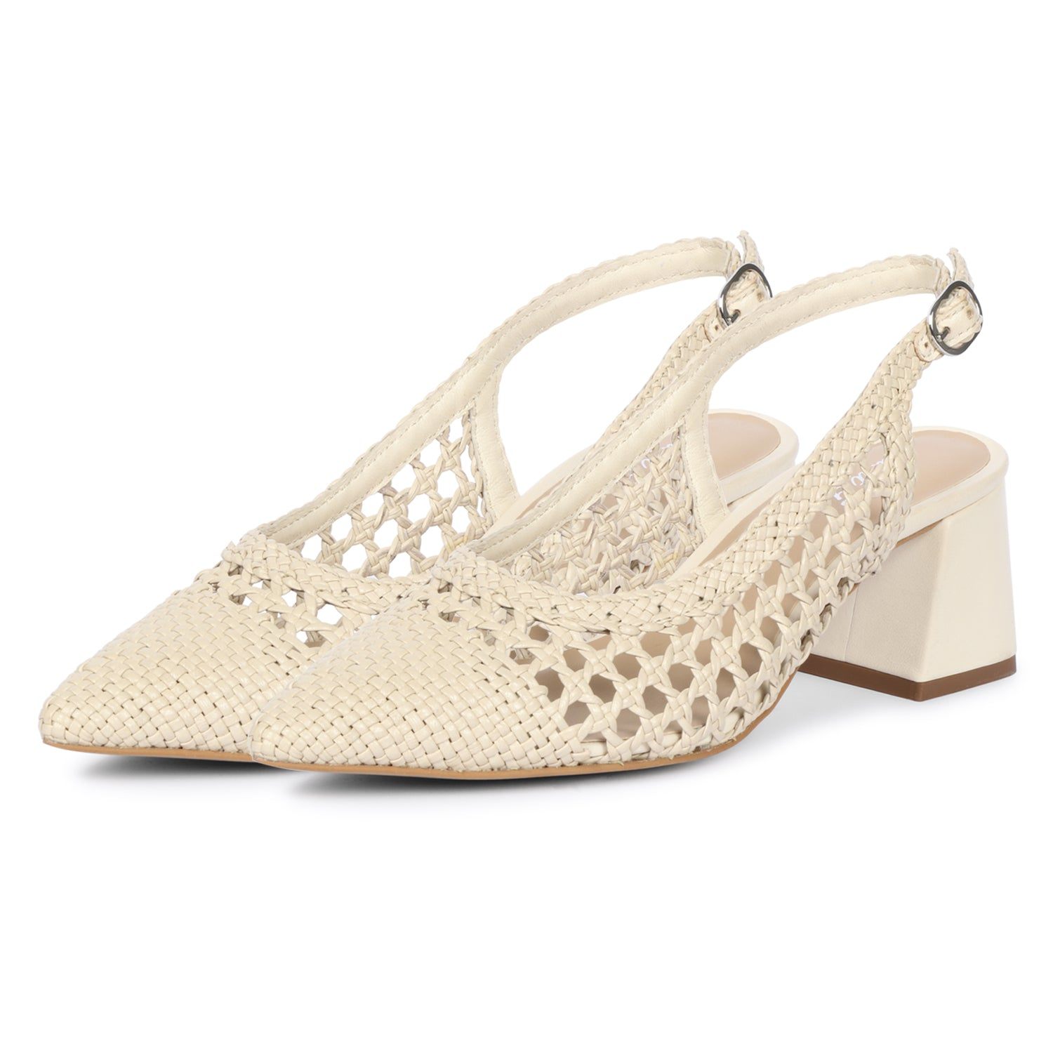 Saint G Women's Brown Calli - Heel Sandals - Ivory In Brown