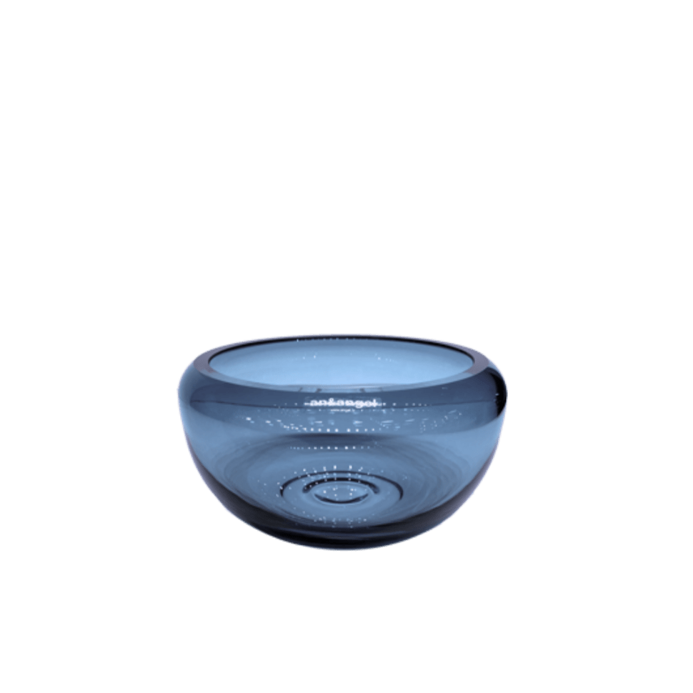 An&angel Small Round Navy Blue Bowl In Blue