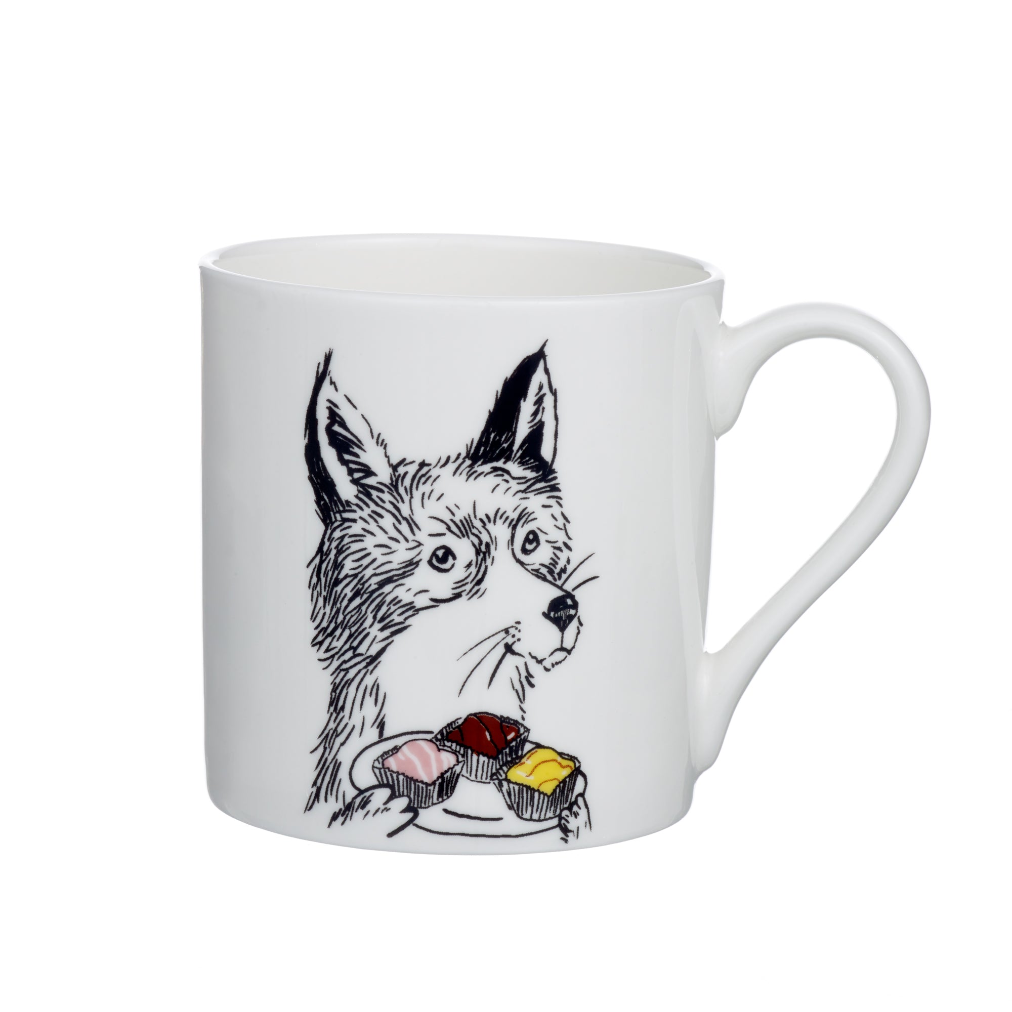 F Alphabet Of Snacking Animals Mug Jimbobart