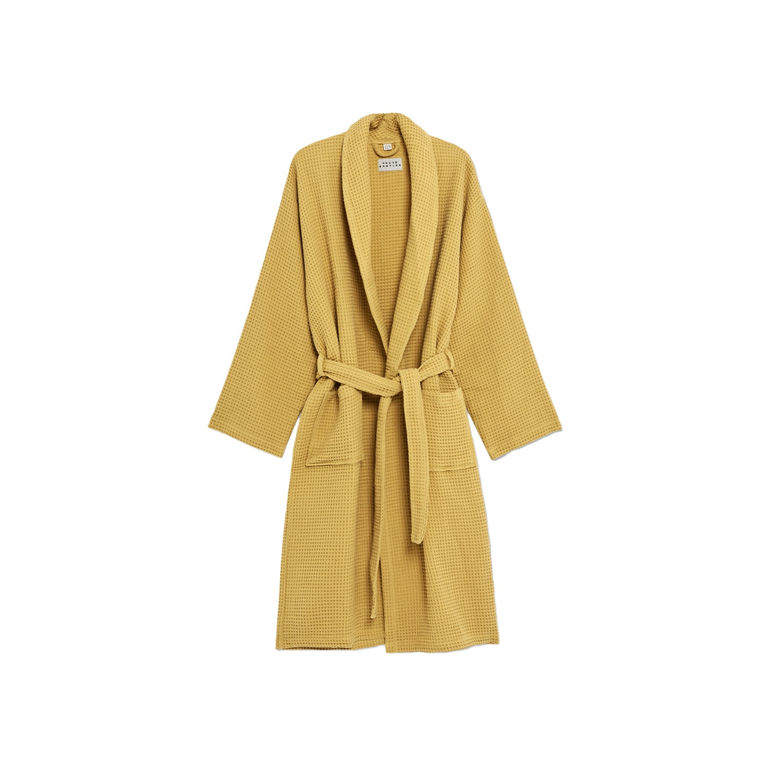 Yellow / Orange Bathrobe - Waffle Mustard Small House Babylon