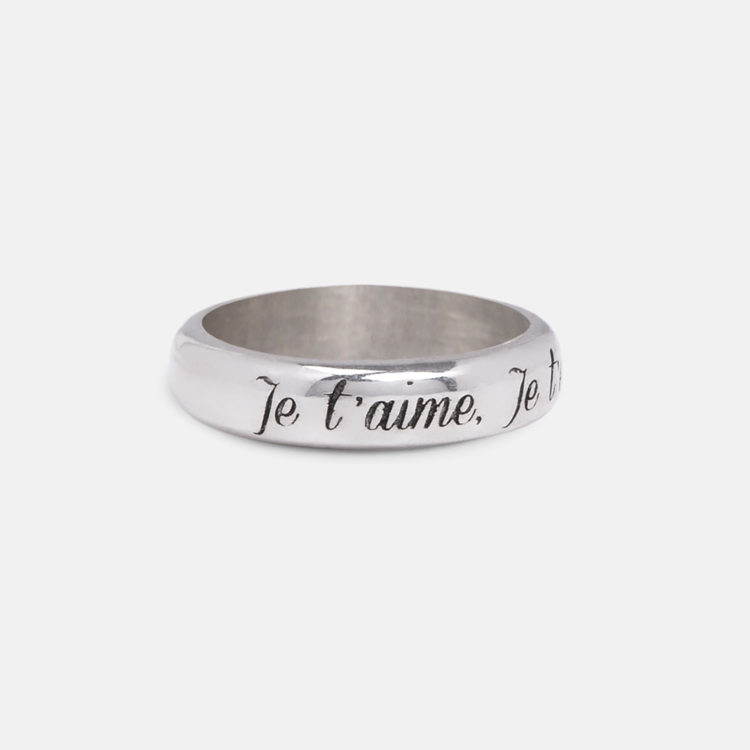 Men’s Silver Je T’aime Je T’.Ring Wild Sons