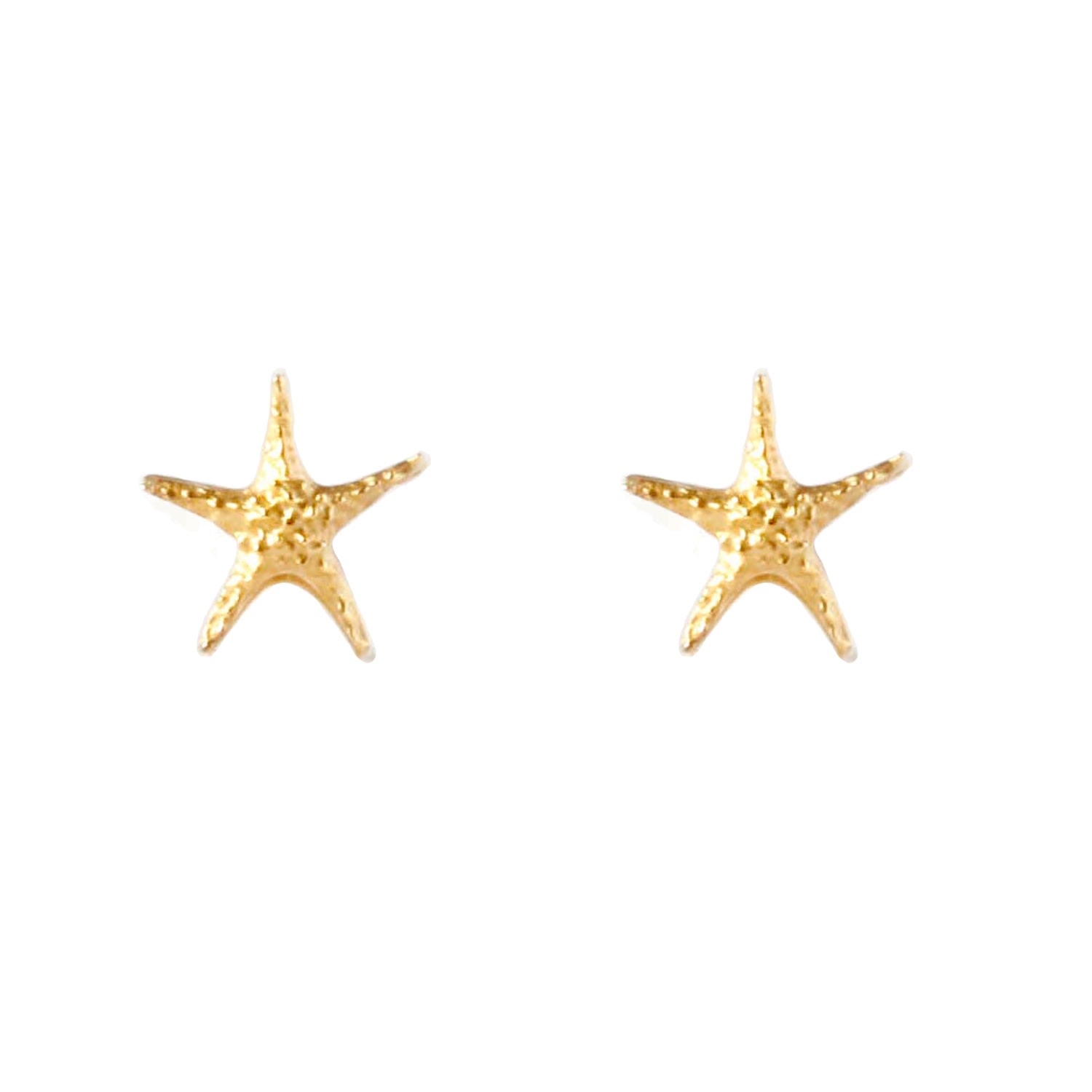 Lee Renee Women's Starfish Earrings - Gold In Gold
