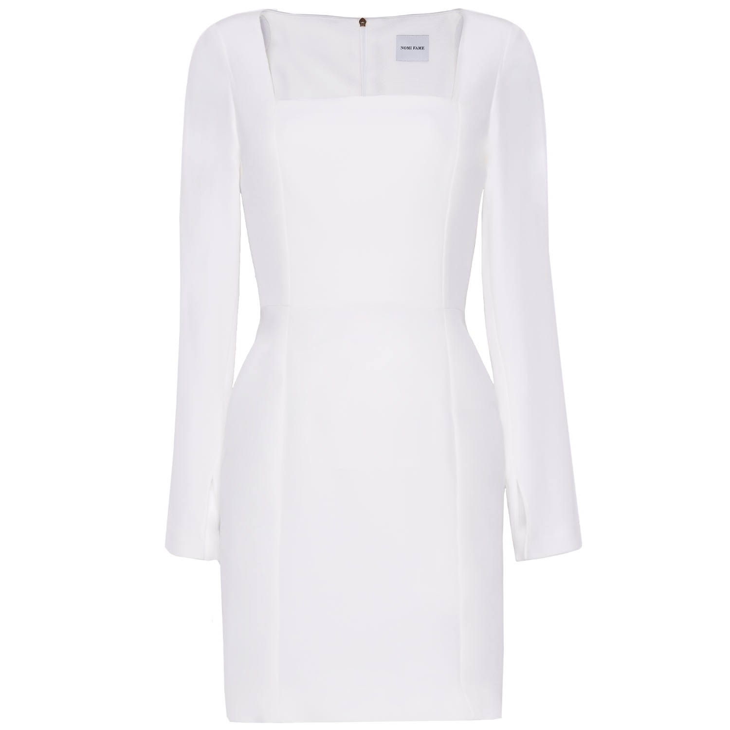 Shop Nomi Fame Women's Ori White Long Sleeve Mini Dress