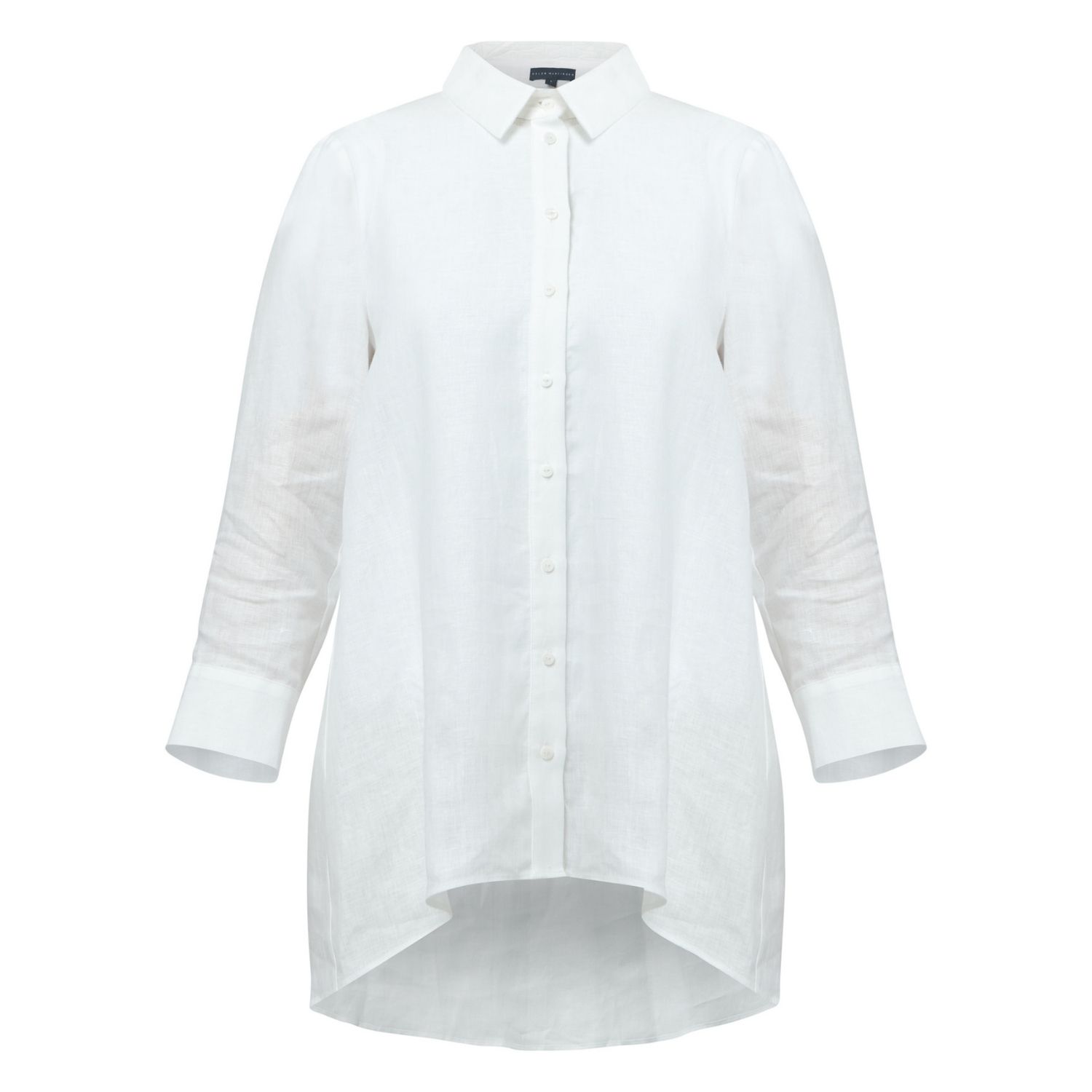 Women’s Beatriz White Linen Shirt Large Helen Mcalinden