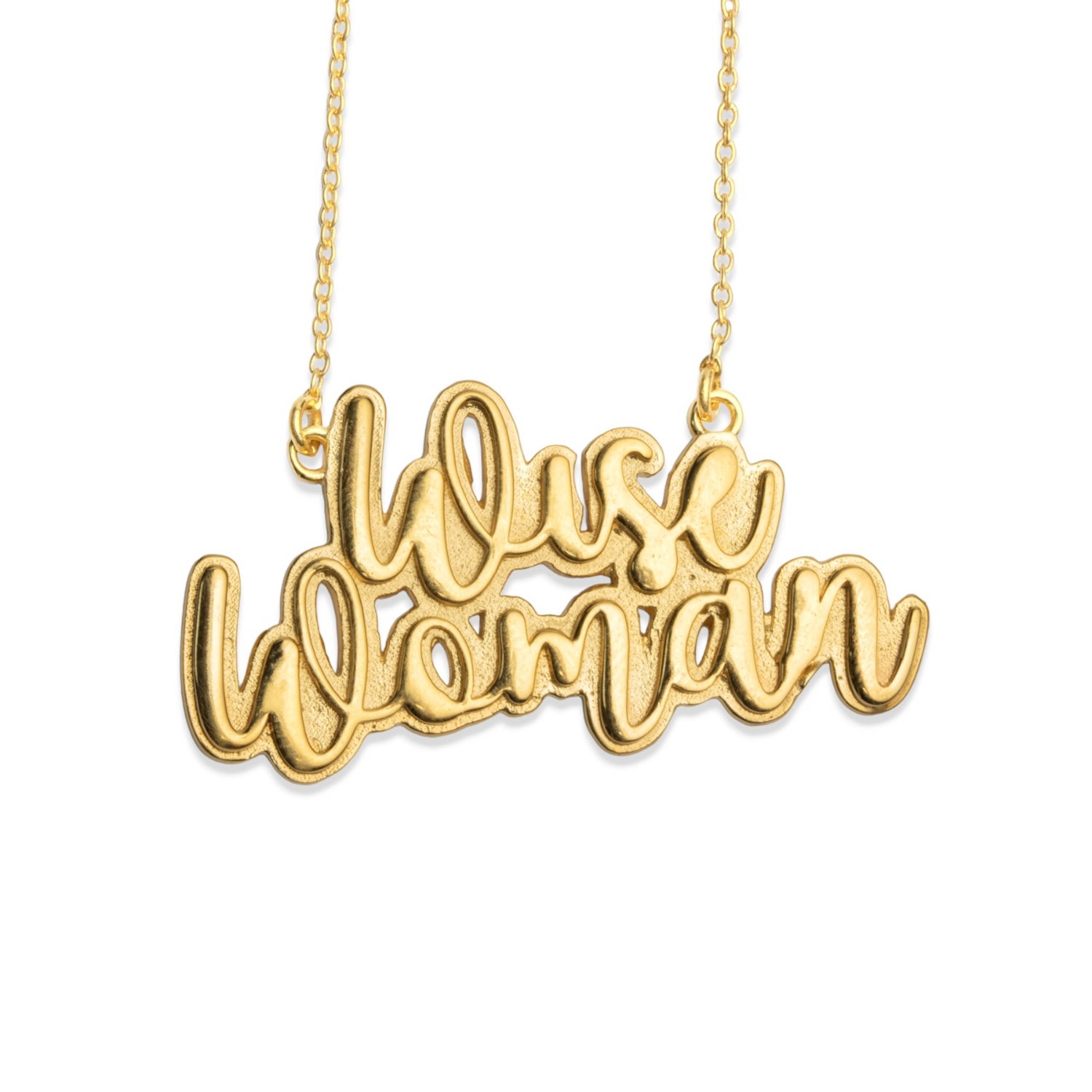 Women’s Gold Wise Woman Trait Pendant Necklace Nectar Nectar