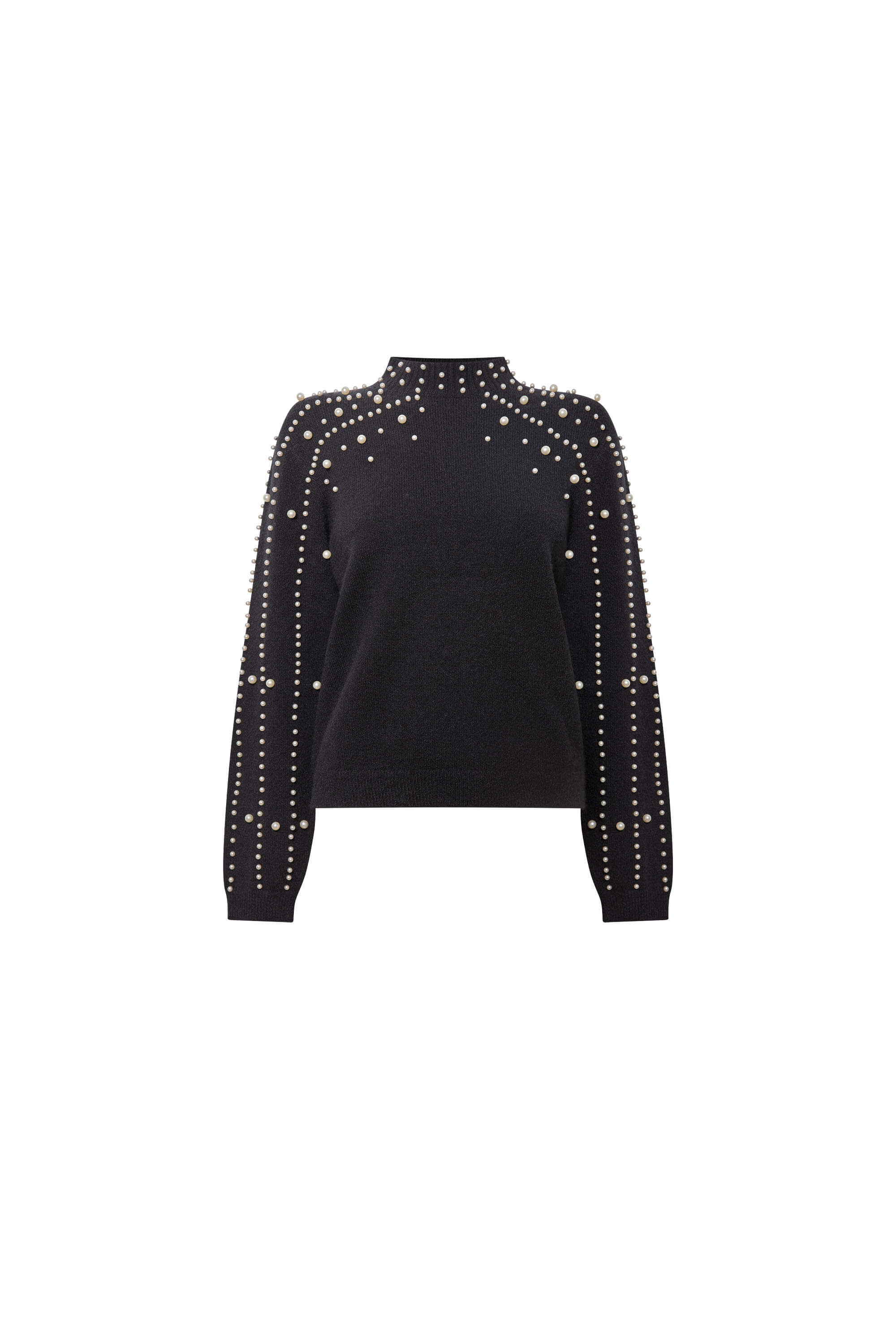 James Lakeland Women's Black Pearl Sleeve Jumper In Black