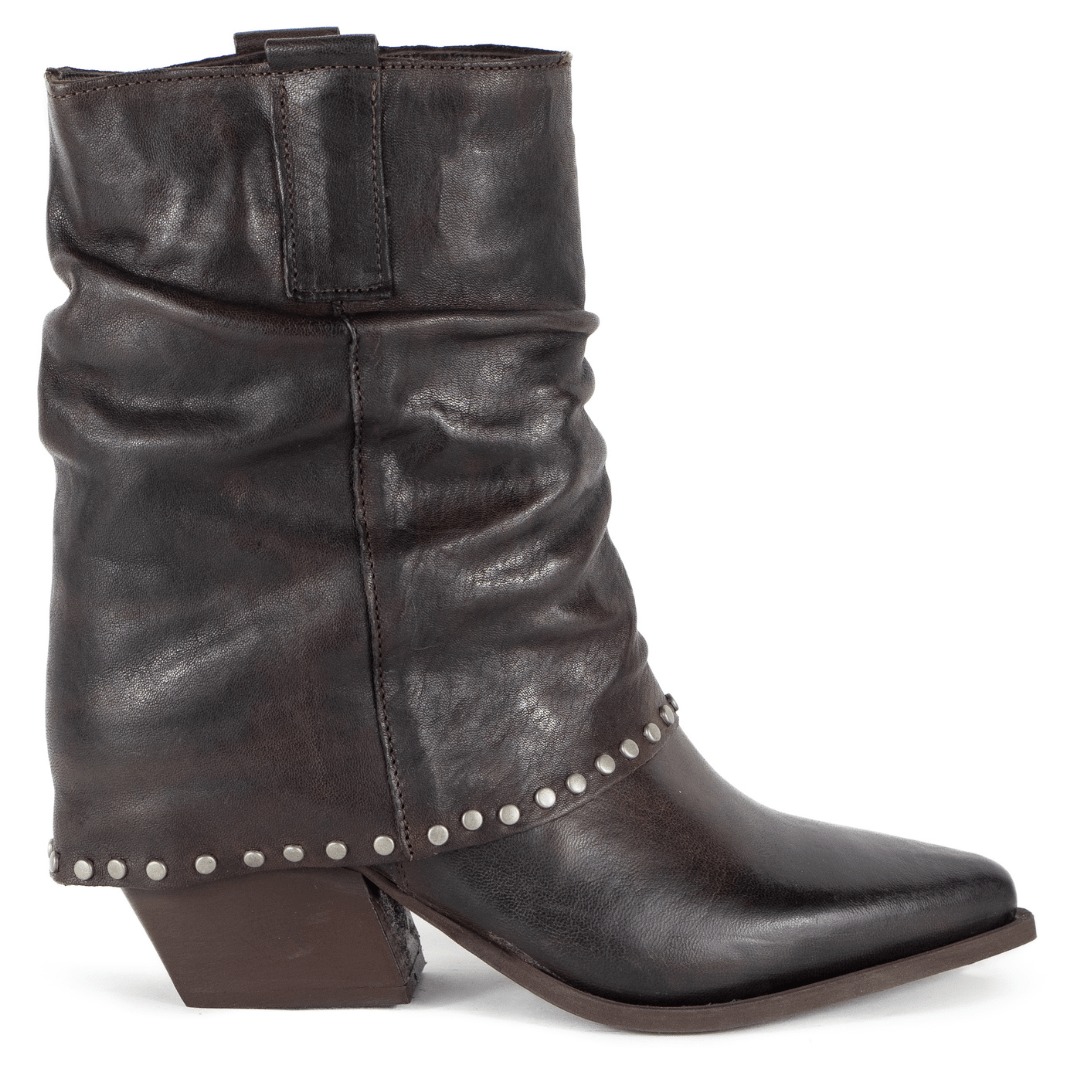 Keith Scarrott Shoes Women's Brown Ricci Slouchy Ankle Boot In Brown
