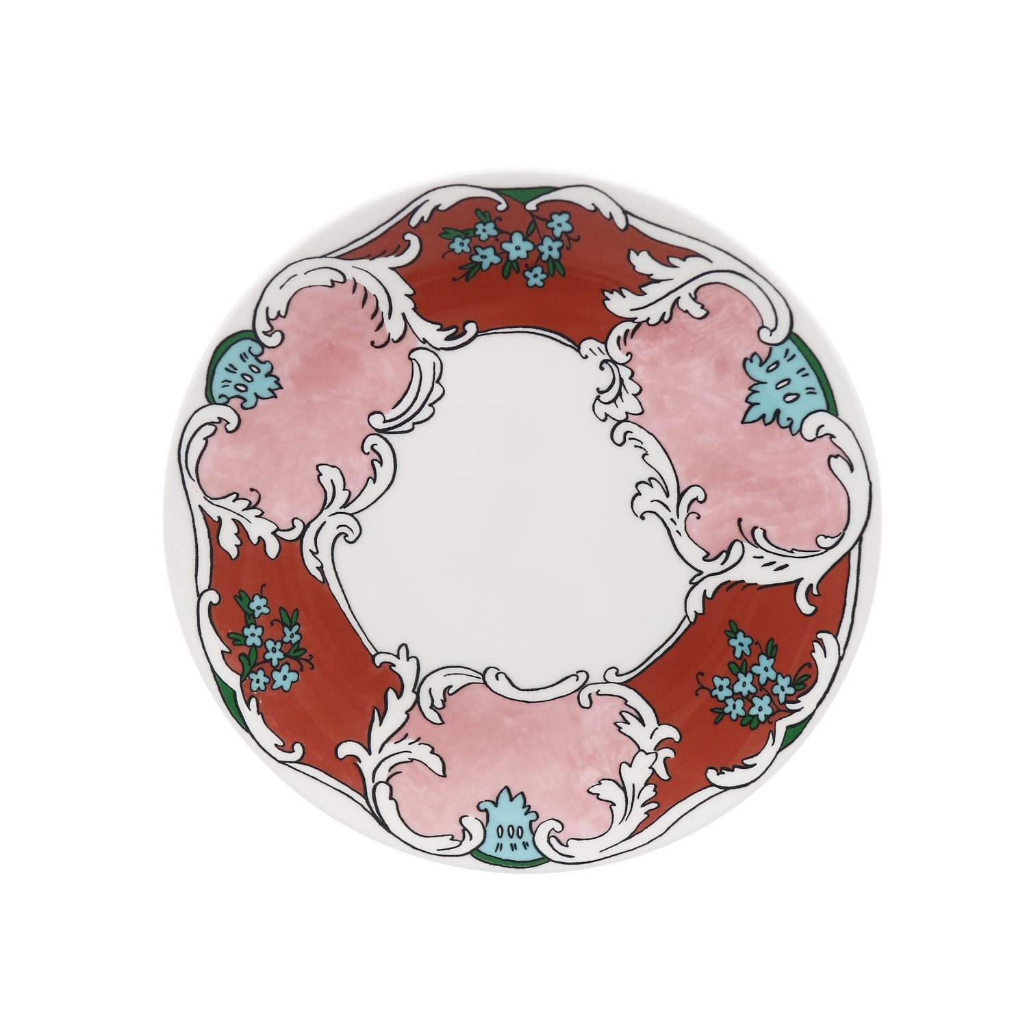 Twig New York Red Always - Camille - Salad Plate In Multi