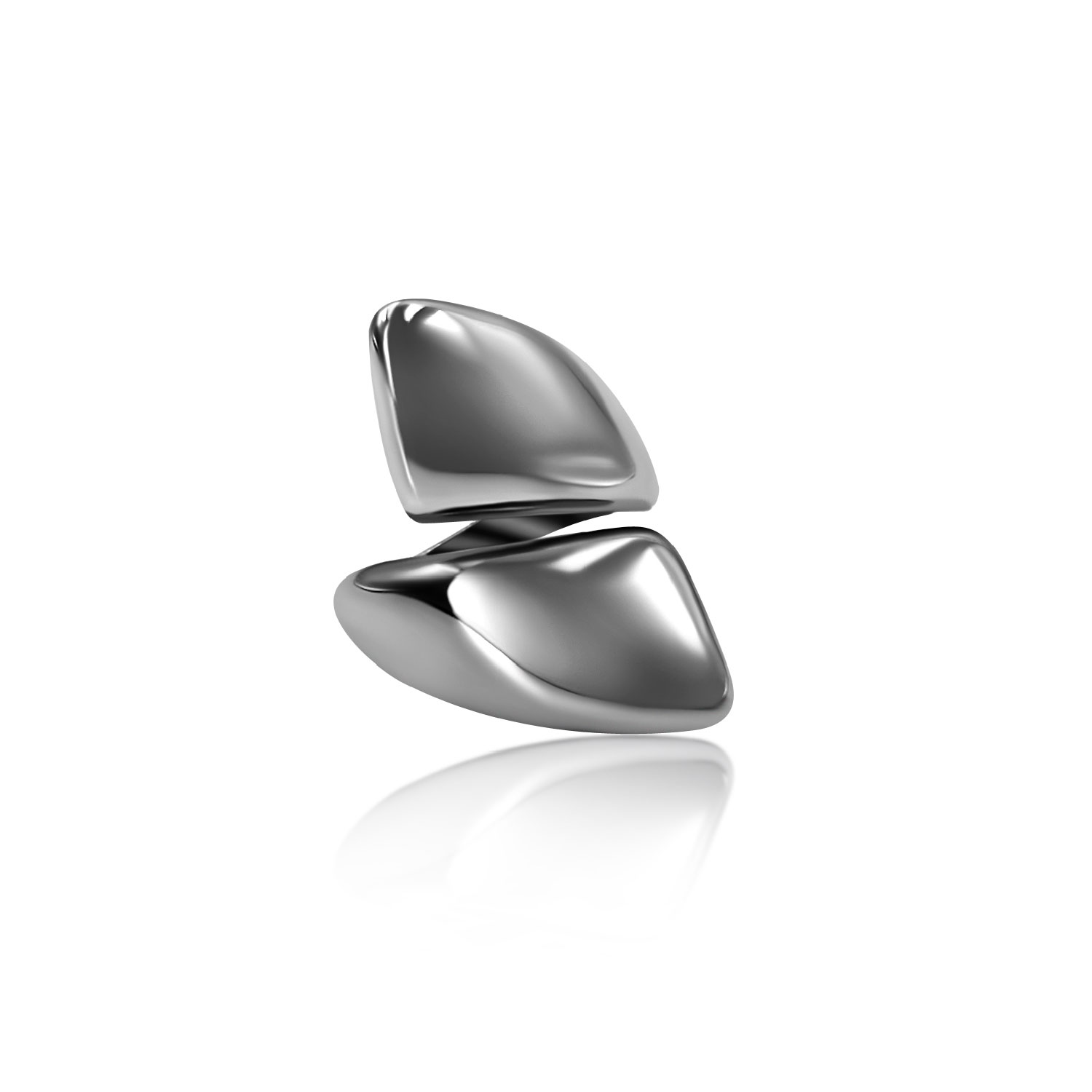 Women’s Oversized Wrap Around Silver Ring Androhmeda Jewelry