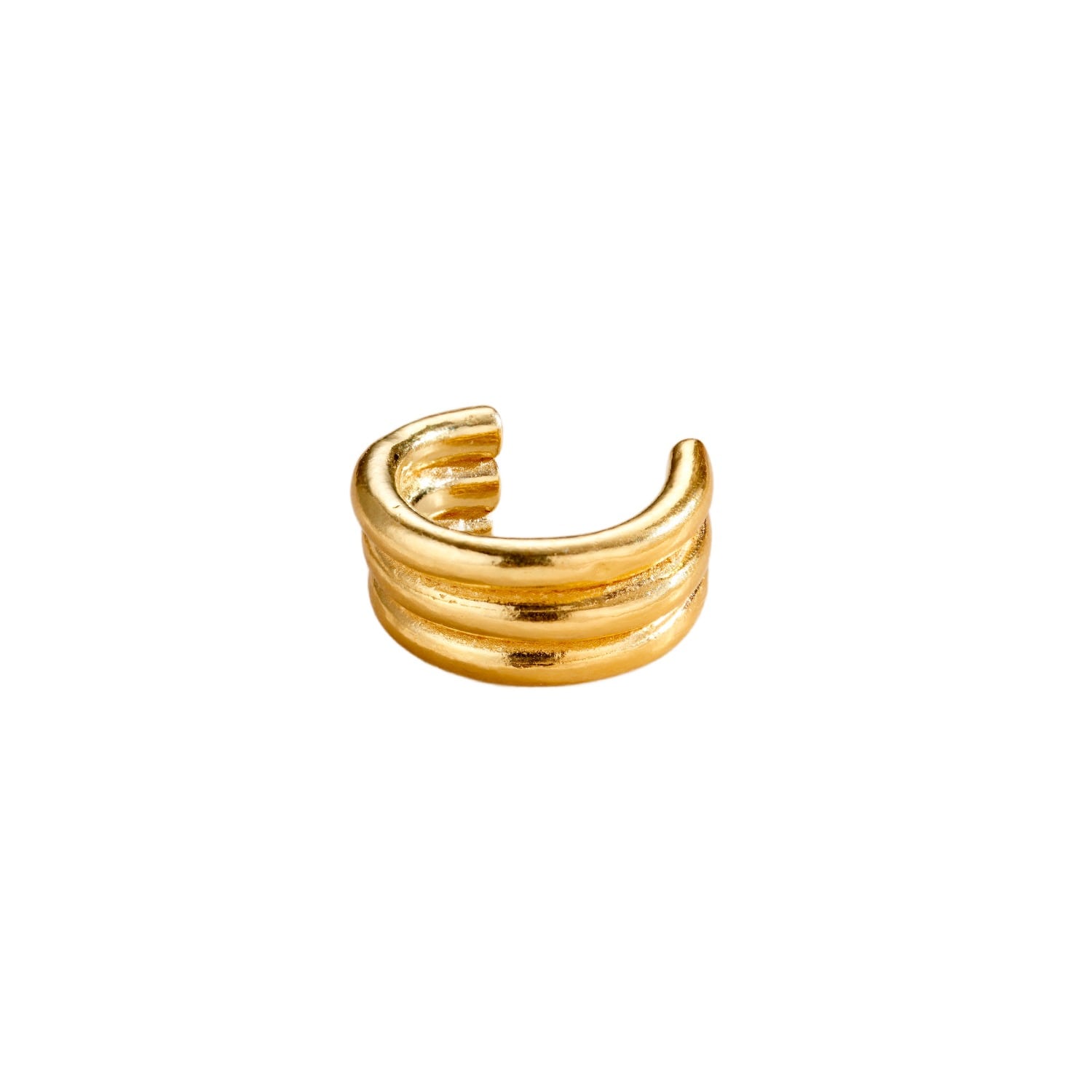 Women's Silver Column Gold Ear Cuff | Posh Totty Designs