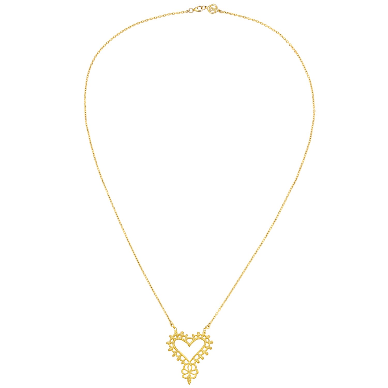 Women’s Heart Necklace Gold Zoe and Morgan