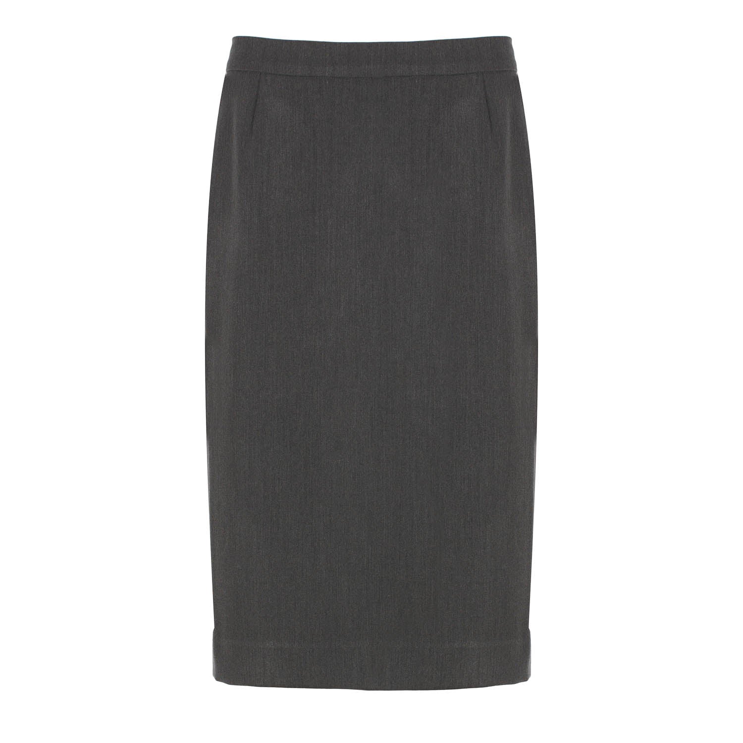 Conquista Women's Grey Classic Charcoal Pencil Skirt In Grey