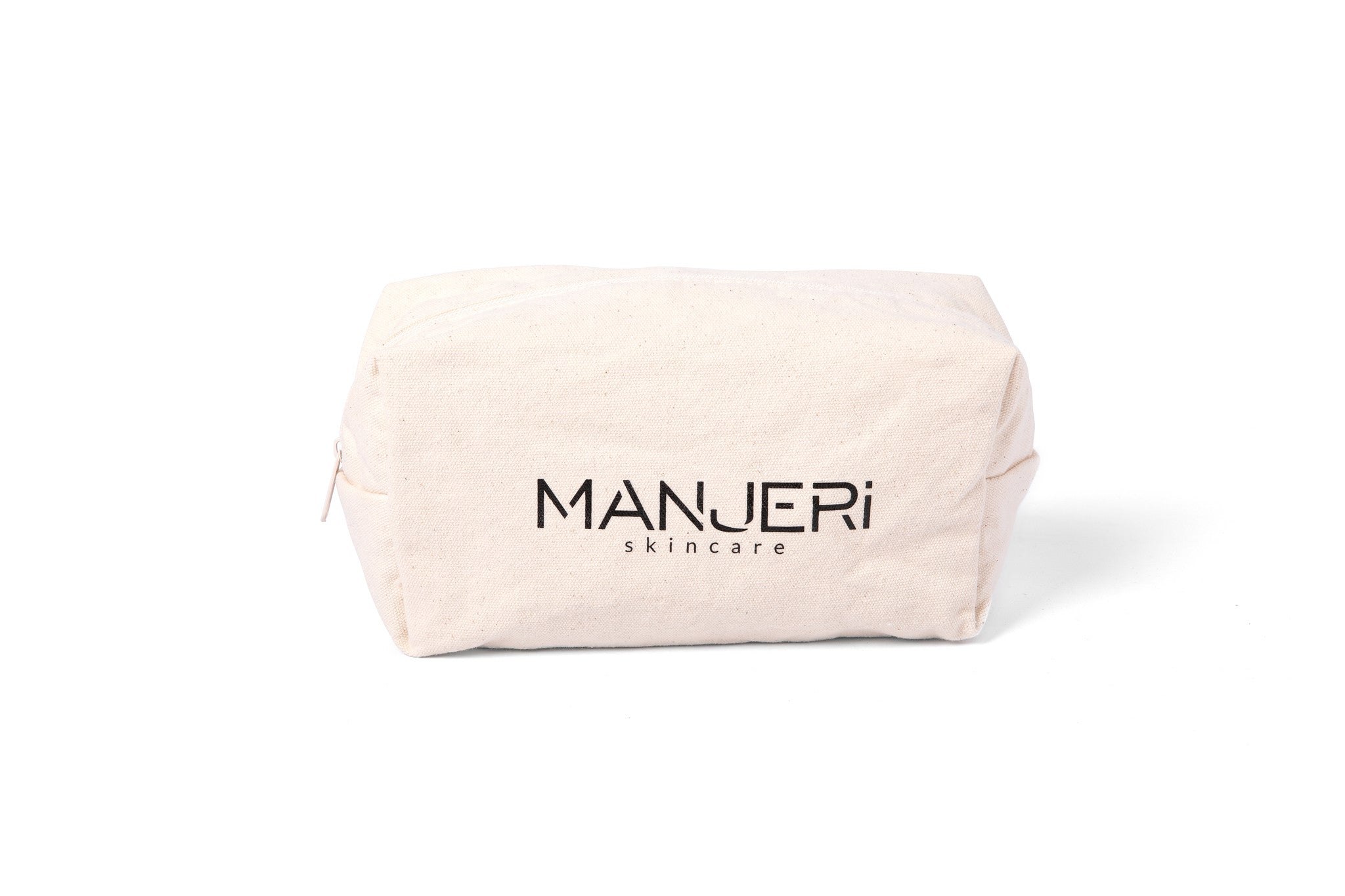 Manjeri Skincare White Glow Travel Pouch In White