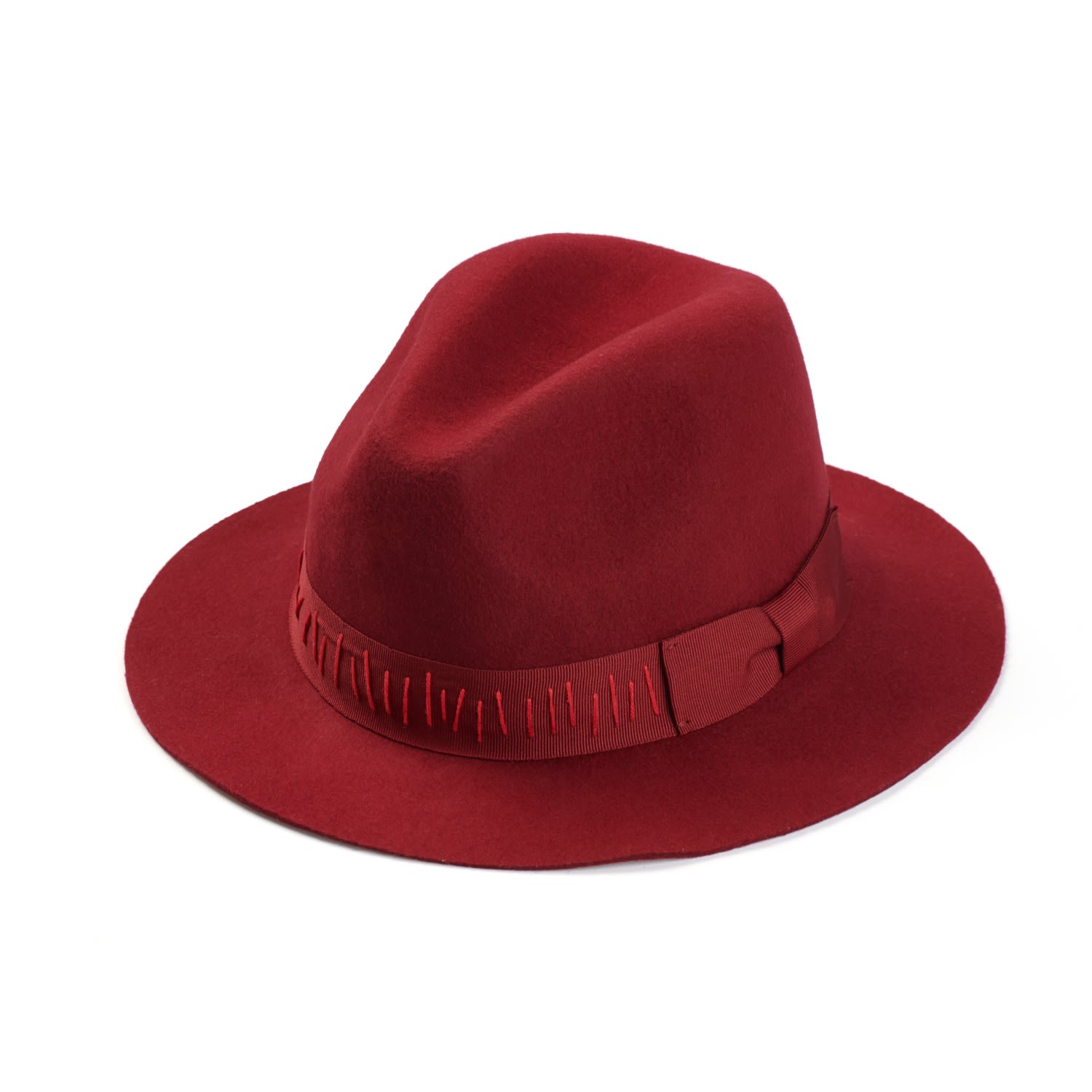 Women’s Red Felt Fedora 53Cm Justine Hats