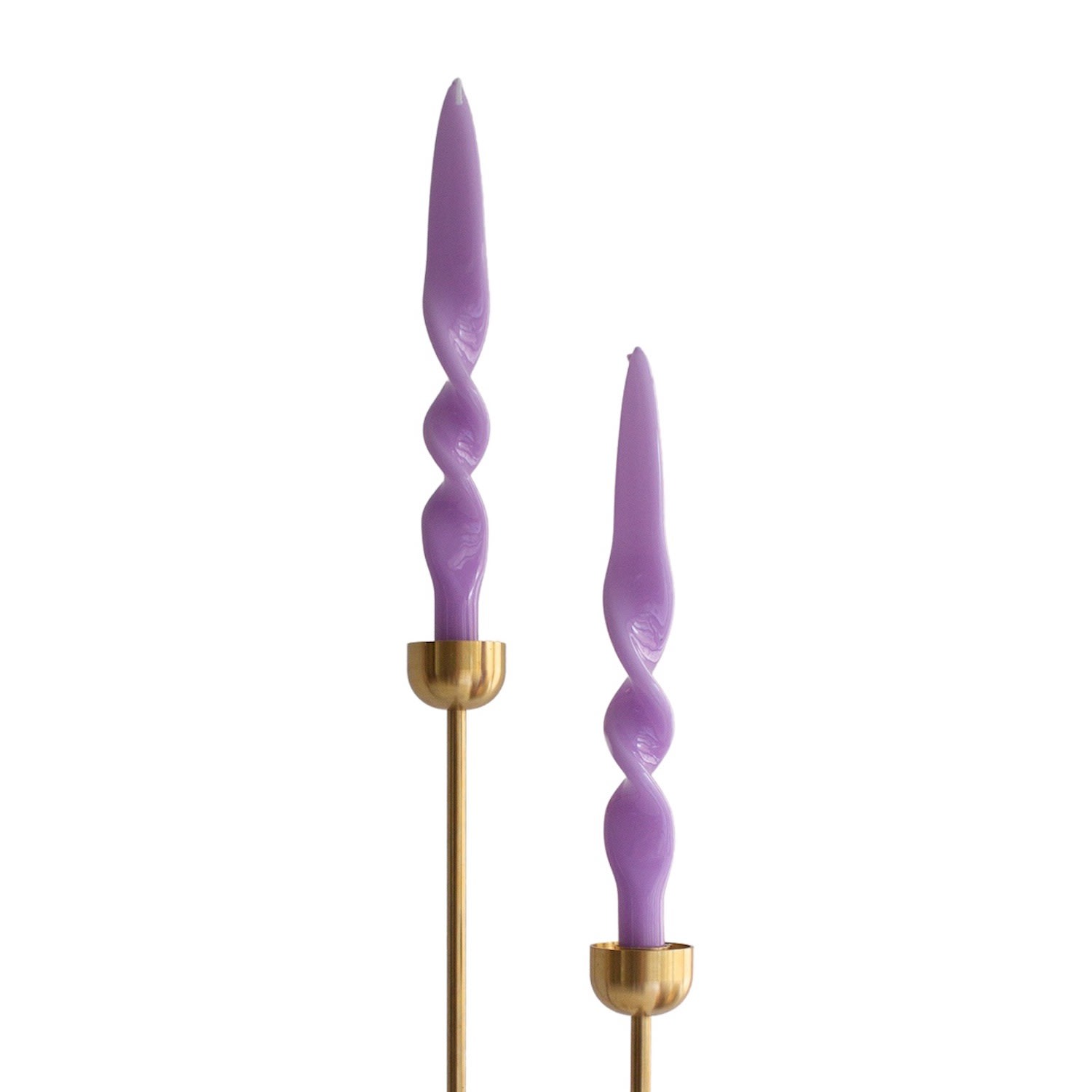The Parmatile Shop Pink / Purple Purple Taper Candle Set In Multi