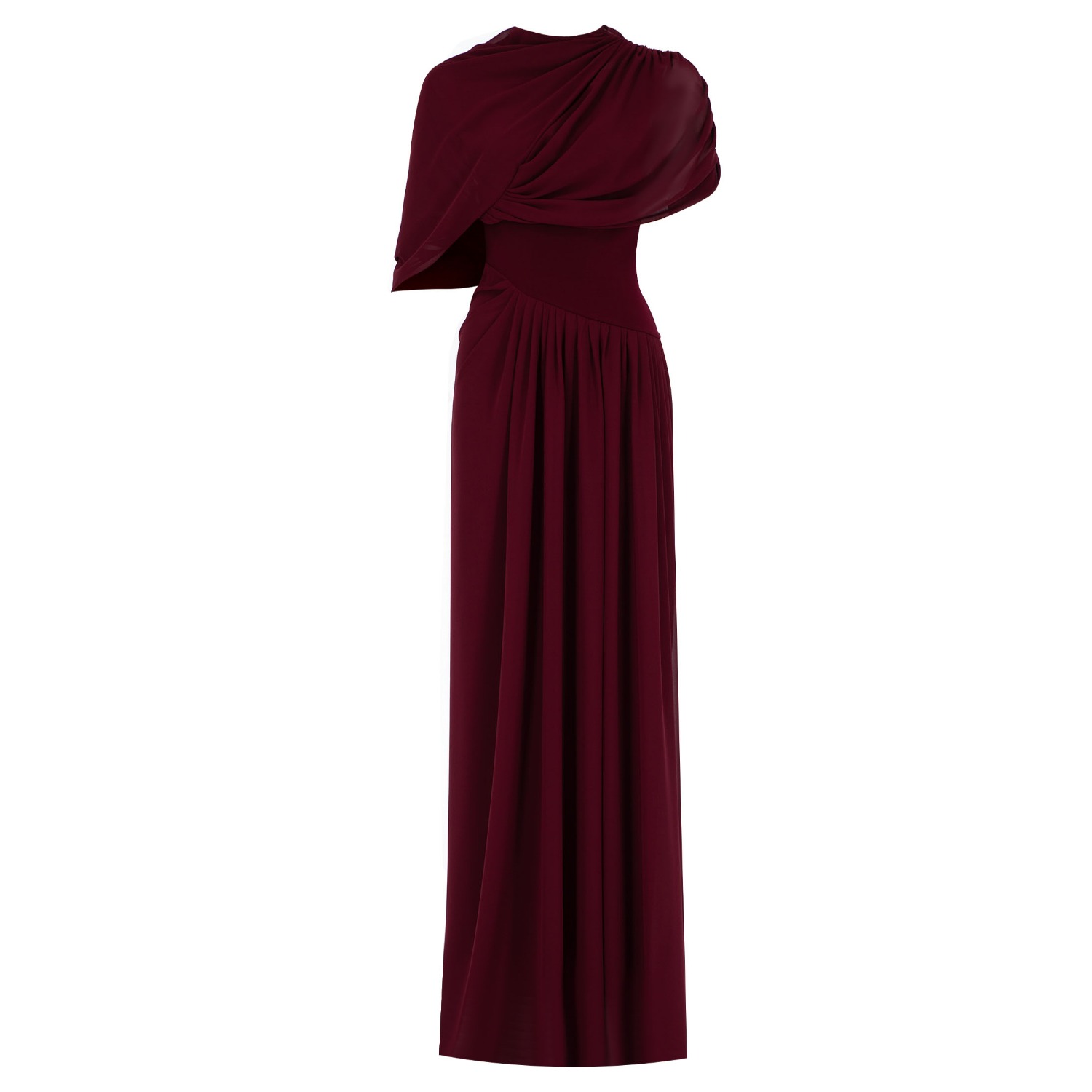 HERFETCH WOMEN'S NEUTRALS MAXI ROUGE DRESS-BURGUNDY