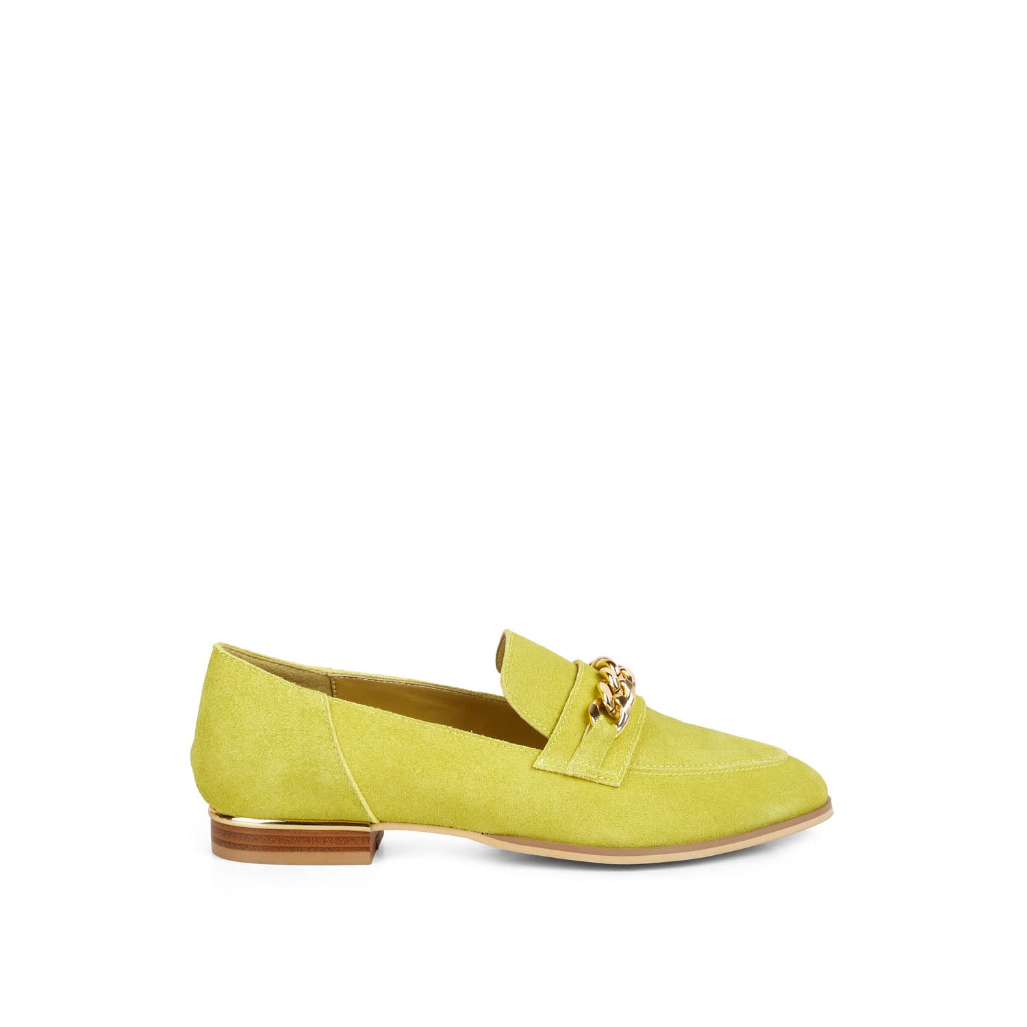 Women’s Yellow / Orange Ricka Chain Embellished Loafers In Mustard 5 Uk Rag & Co.