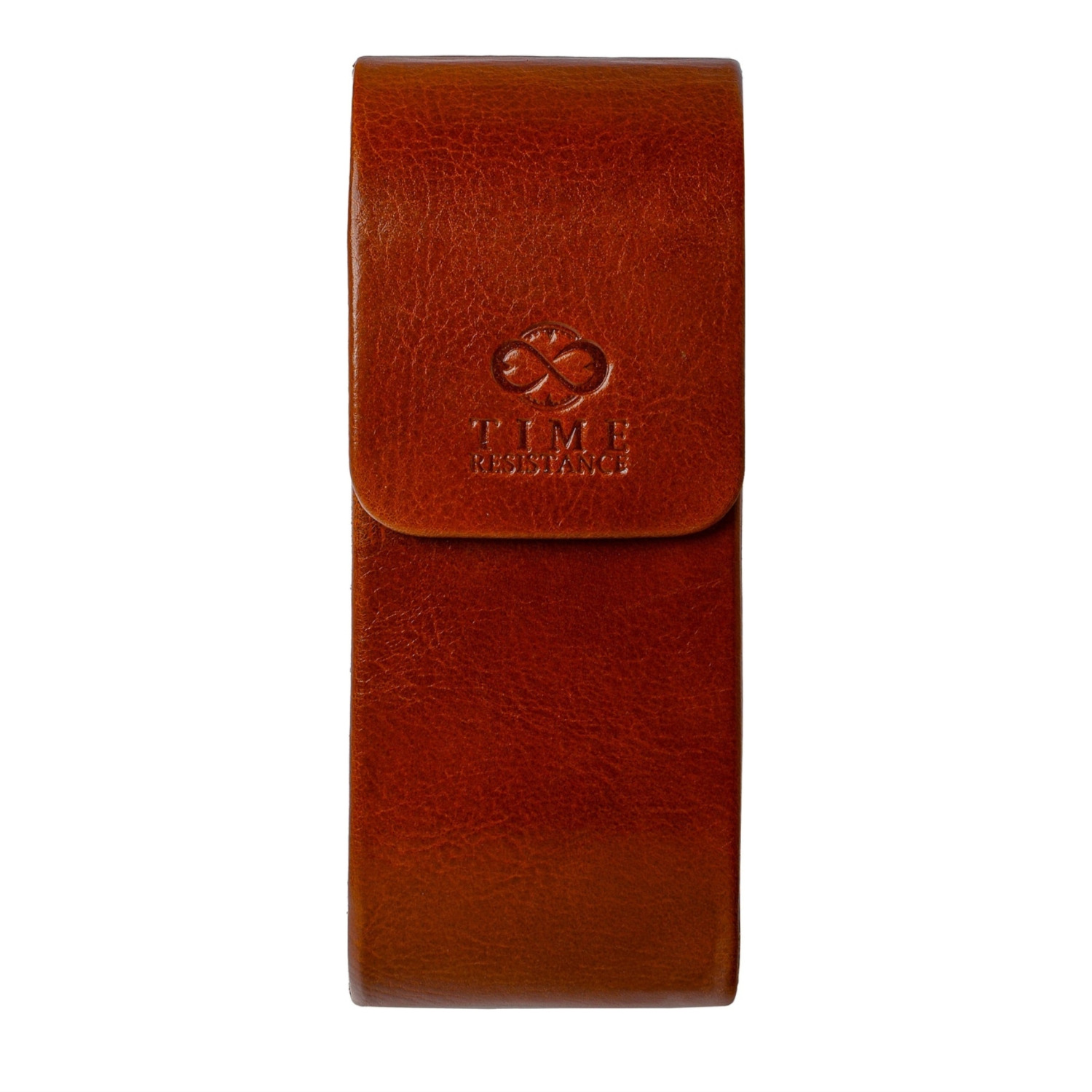 Time Resistance Men's Hard Shell Leather Eyeglasses Cover Cognac Brown – The Sign Of Four