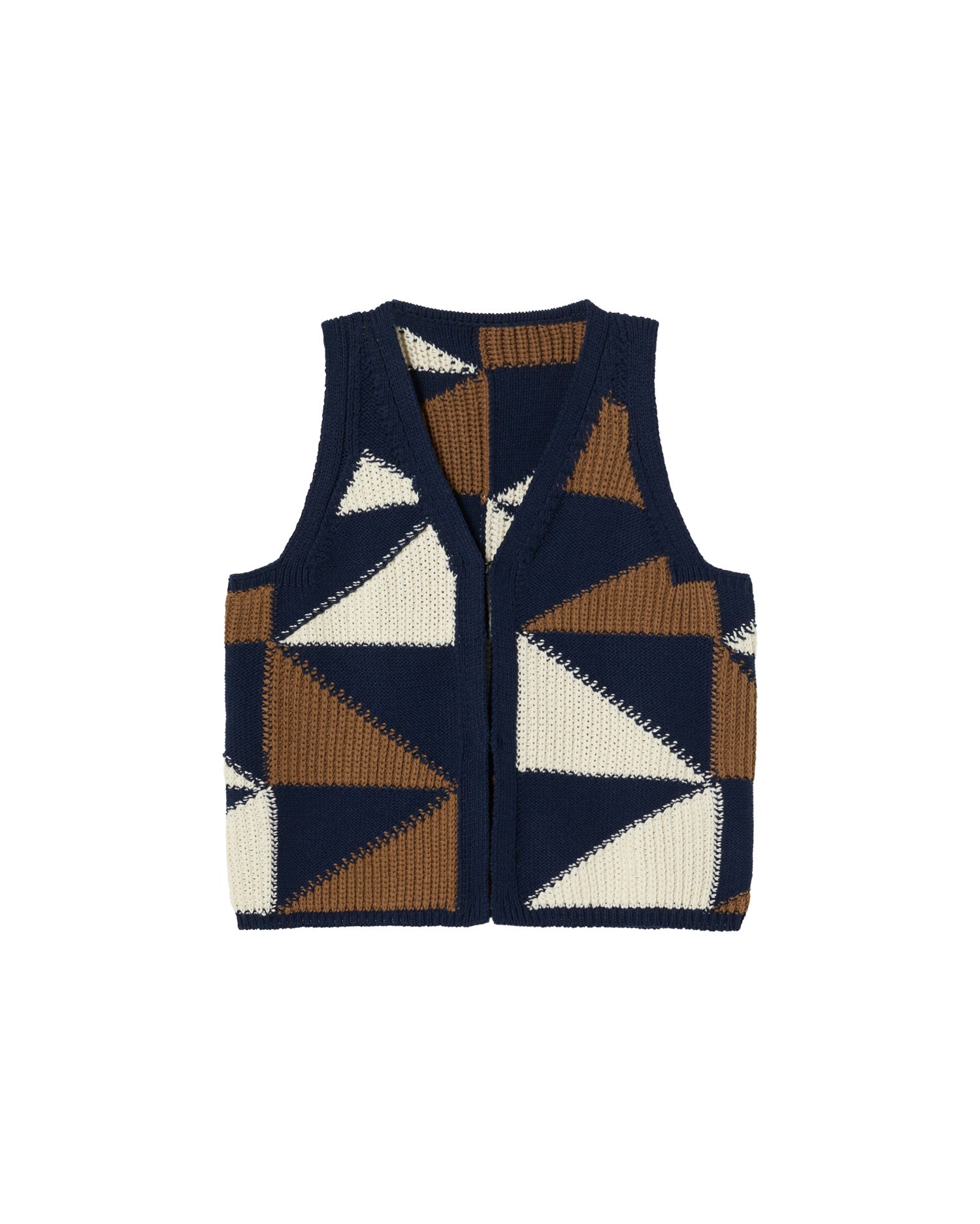 Women’s Blue Recycled Cotton Knitted Robbie Vest Extra Large Thinking Mu
