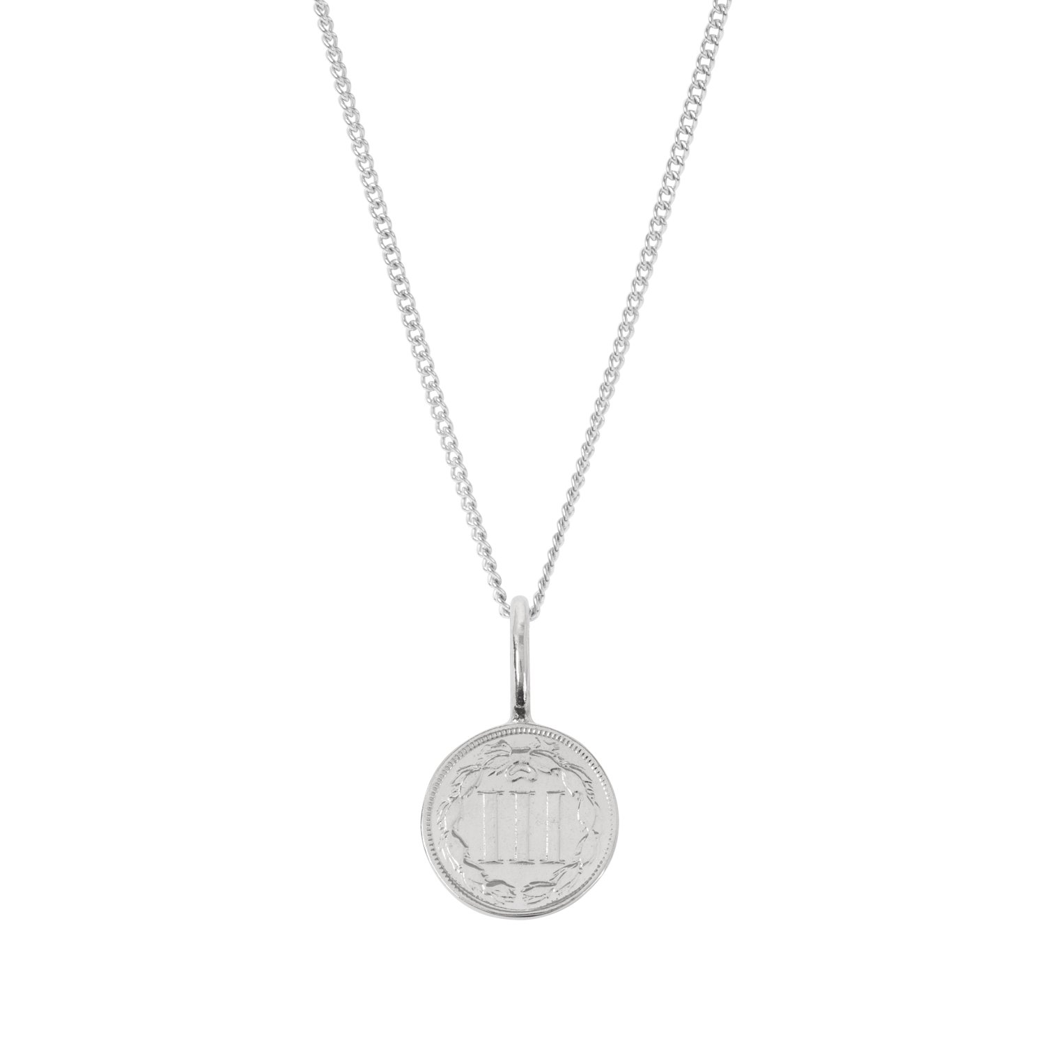 Women’s American Coin Necklace In Sterling Silver Katie Mullally