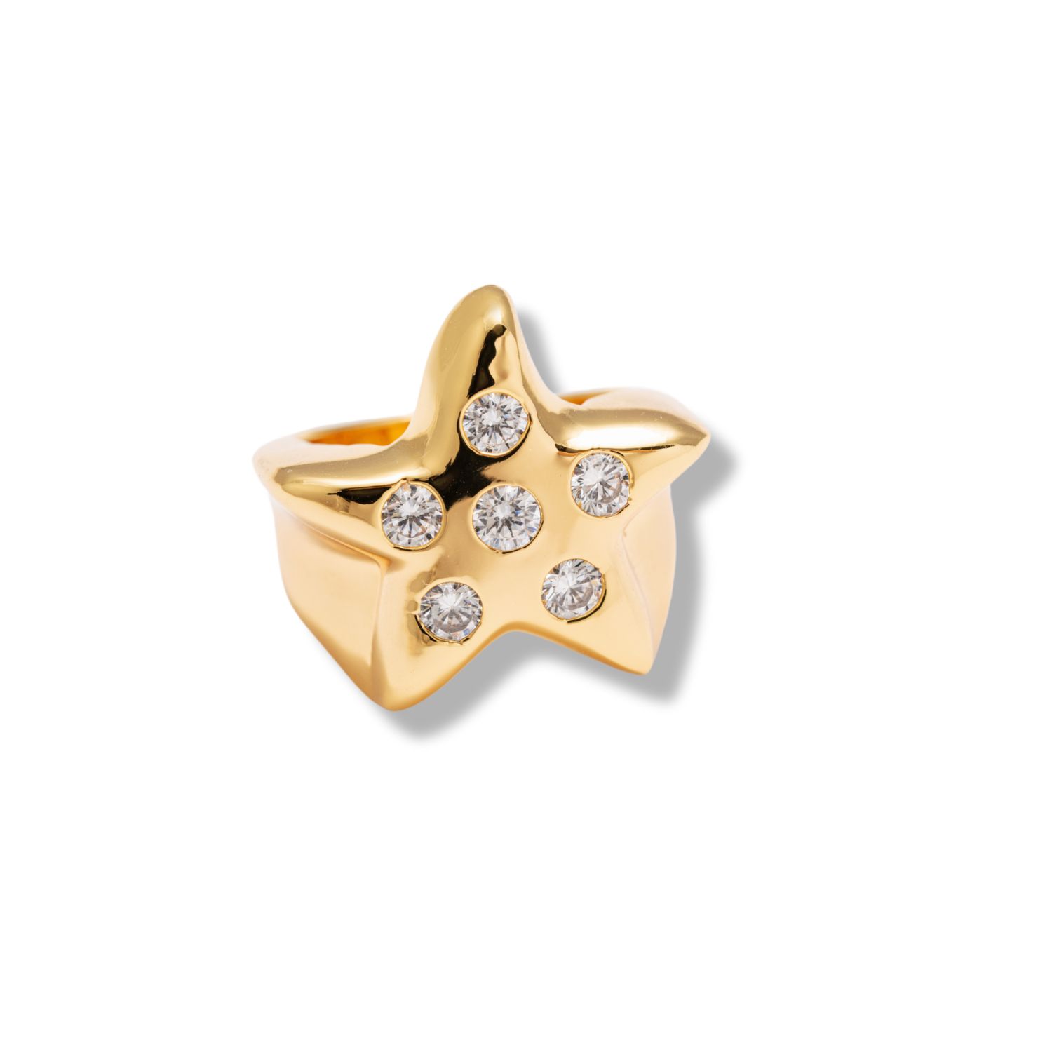 Mademoiselle Jules Women's Gold Lucky Star Ring