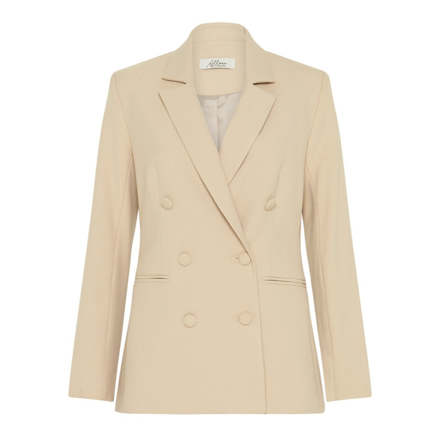 Women’s Kensington Twill Blazer - Neutrals Xxs Allora