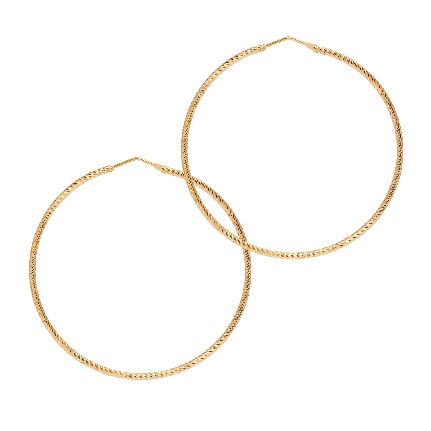 Women’s Sparkly Hoops Extra Large - Gold The Hoop Station