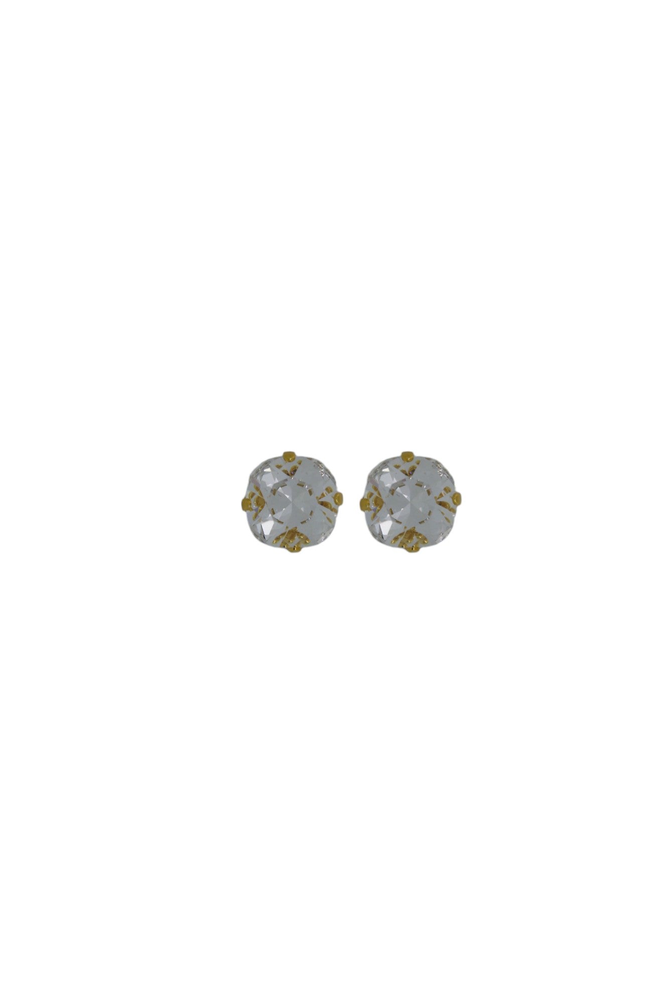 Vickisarge Women's Neutrals The Little Clear Stud In Gold