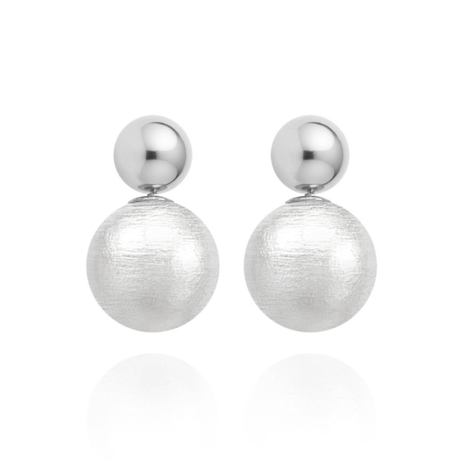 Saule Label Women's Silver Lilou Earrings In Frost In Silver