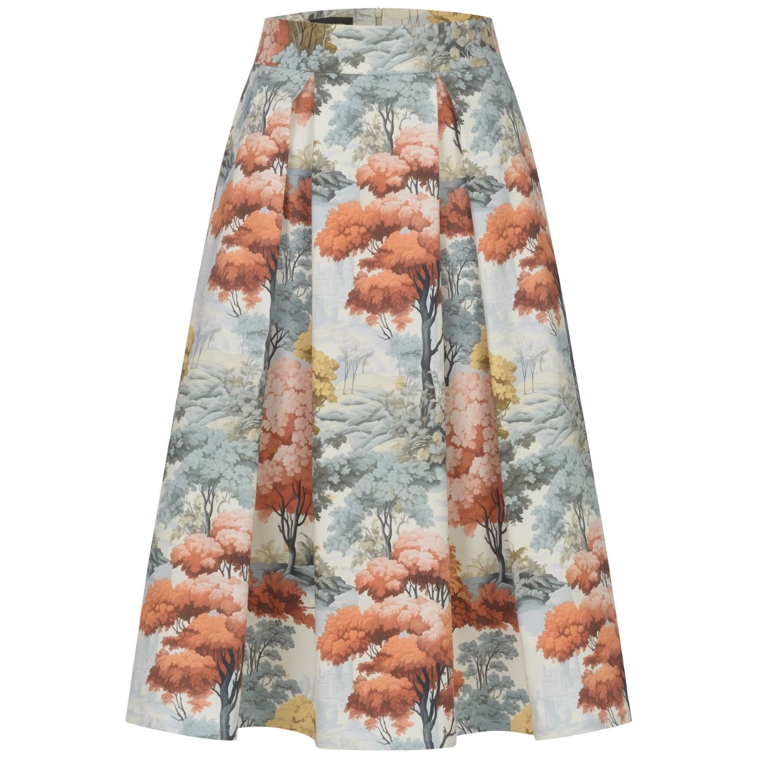 Marianna Déri Women's Pleated Skirt Autumn Forest In Multi