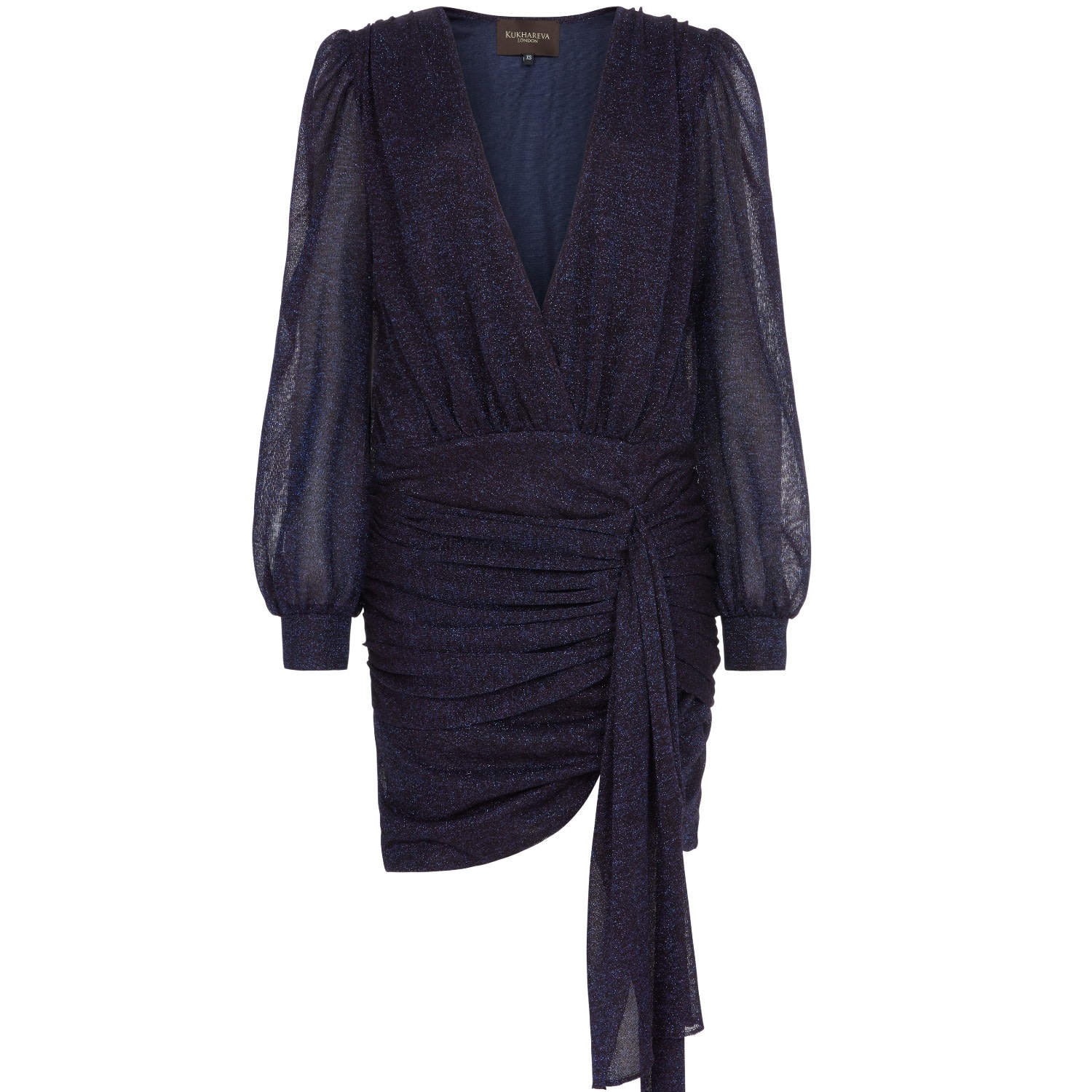 Kukhareva London Women's Pink / Purple Silvia Lurex Dress - Deep Purple In Pink/purple