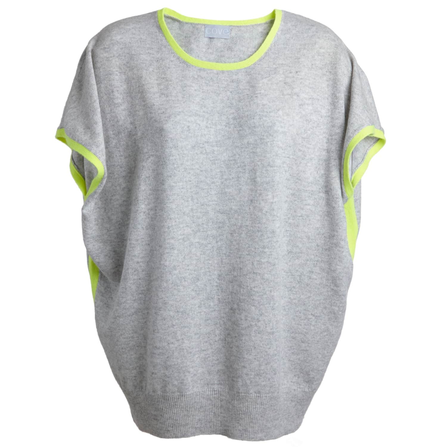 grey and yellow jumper